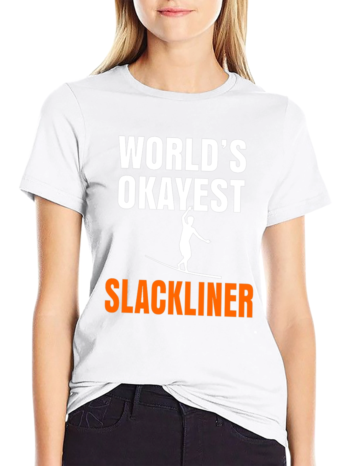 Worlds Okayest Slackliner Graphic Tee