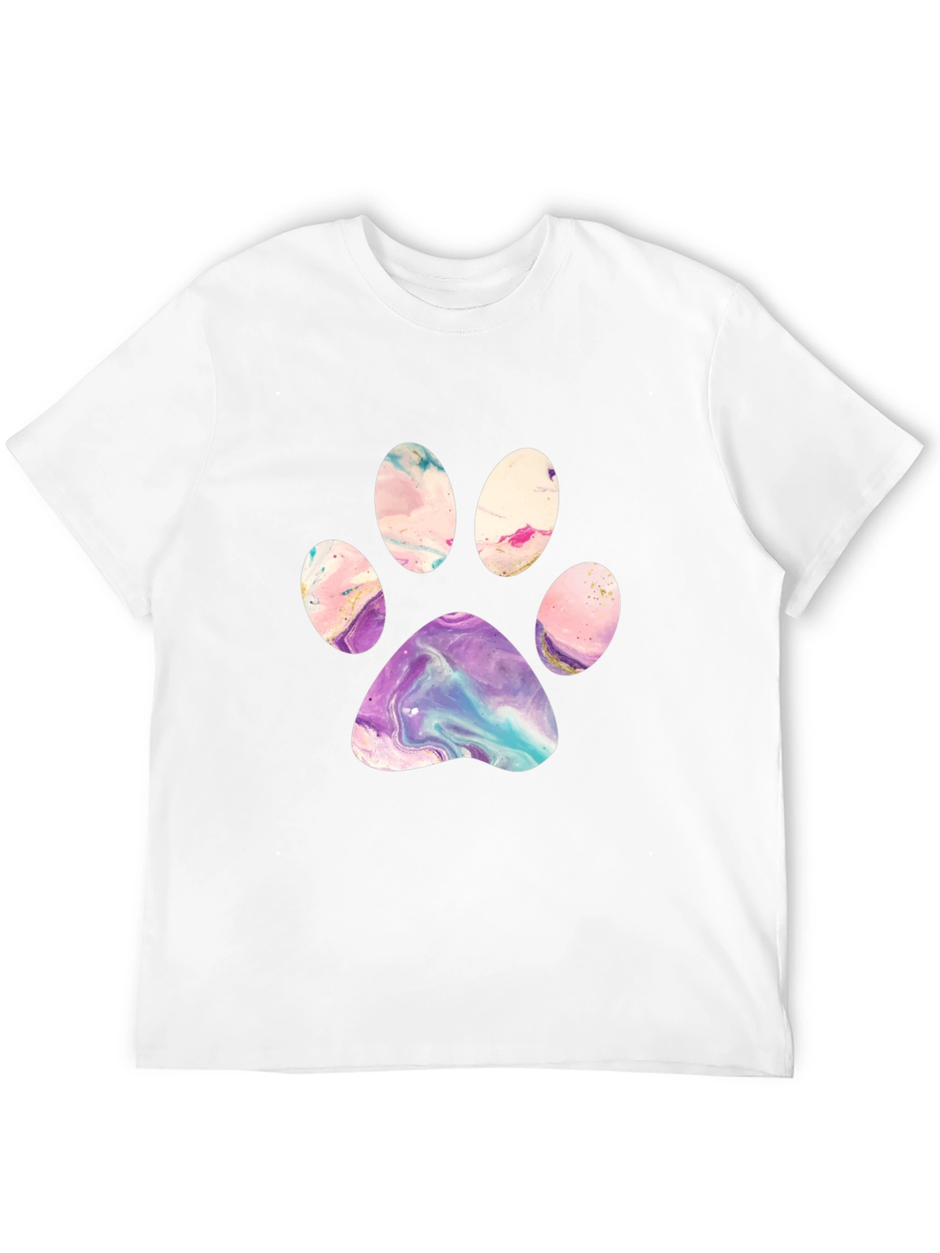 Artistic Paw Print Graphic Tee