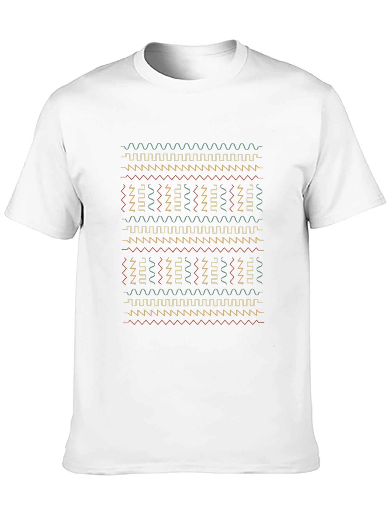 Abstract Pattern Black T-Shirt