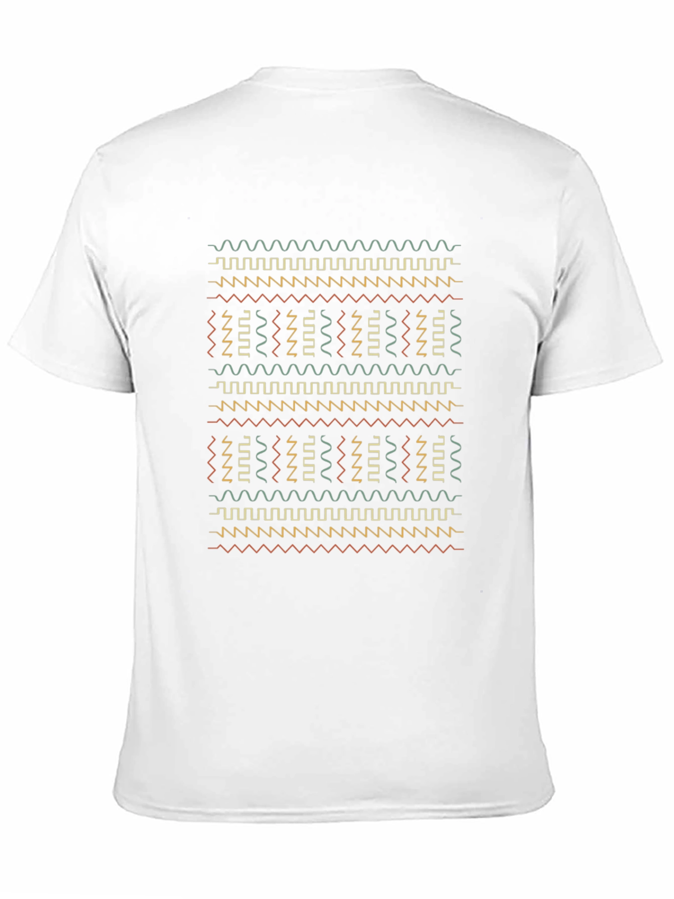Abstract Pattern Black T-Shirt