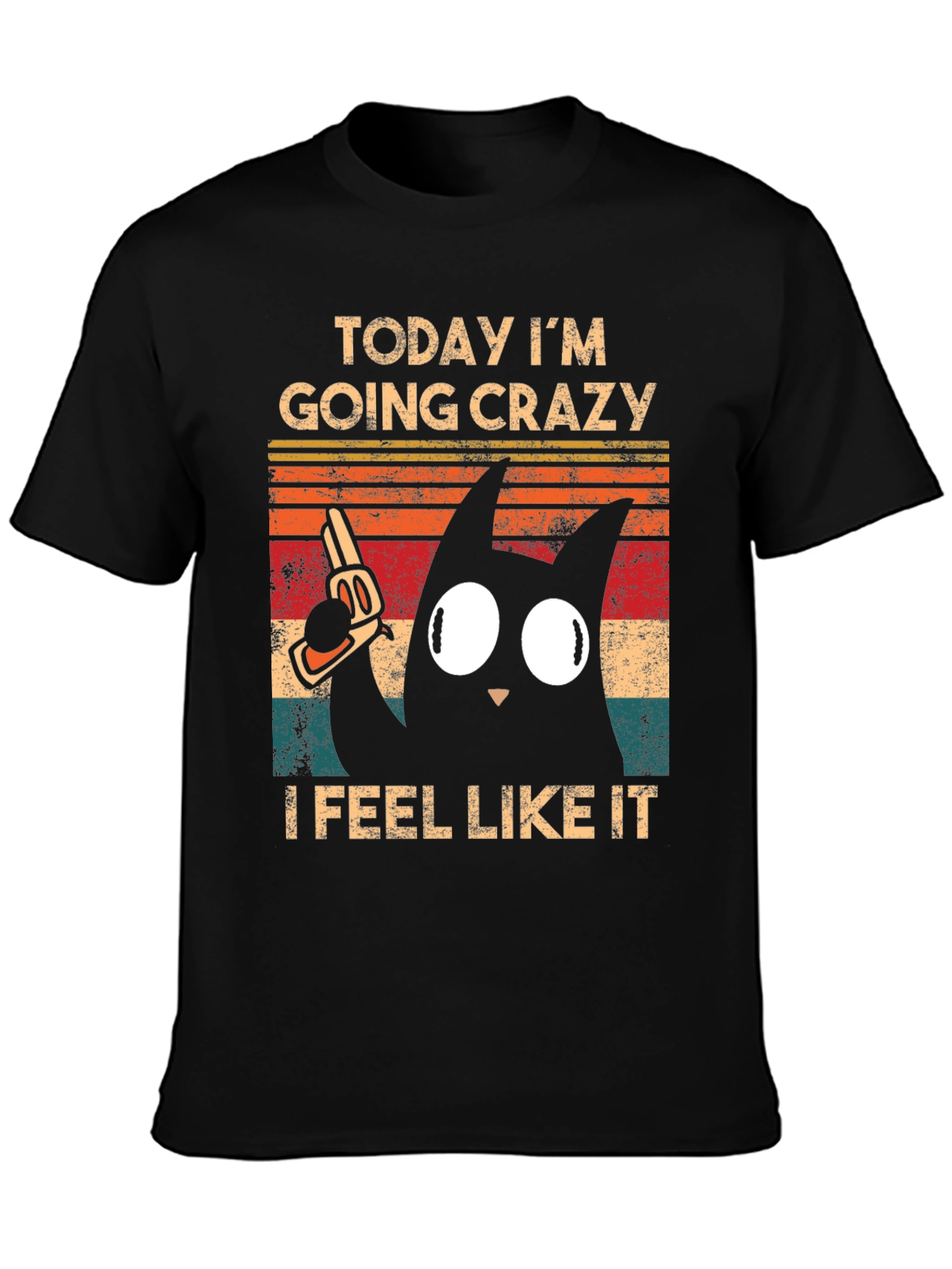 Crazy Cat Graphic Tee