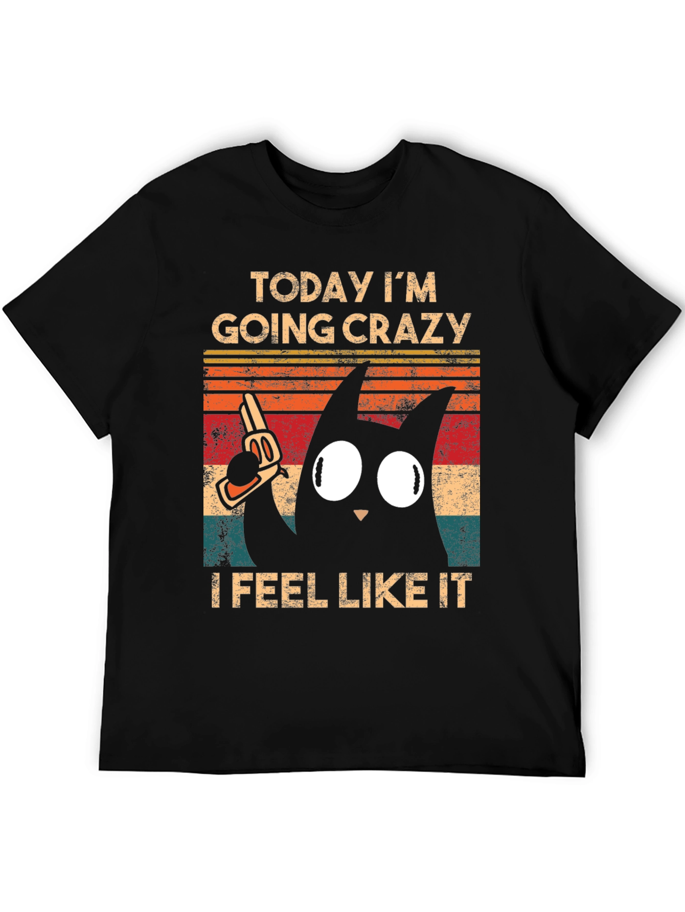Crazy Cat Graphic Tee
