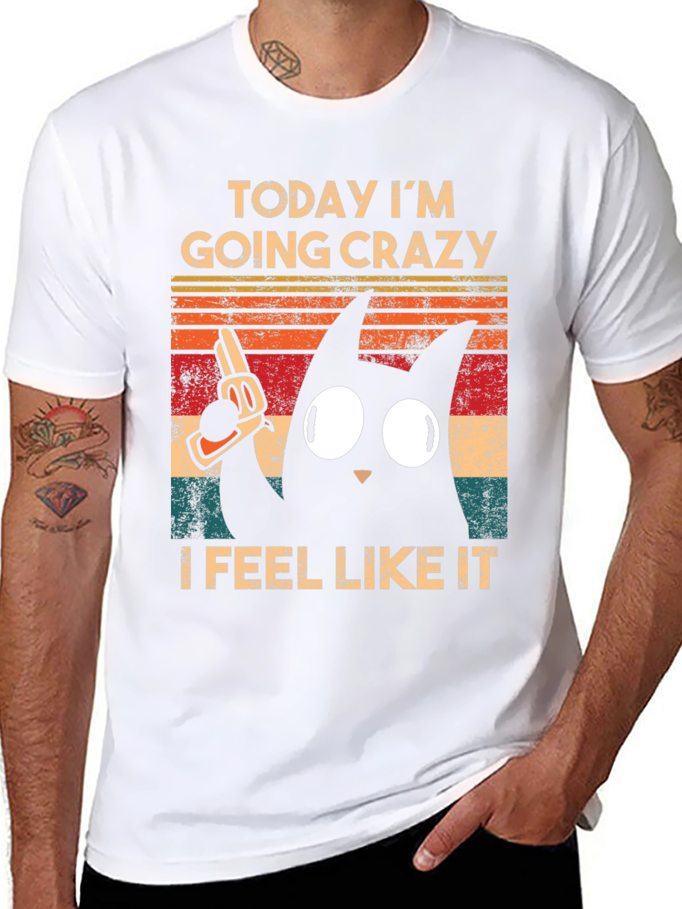 Crazy Cat Graphic Tee