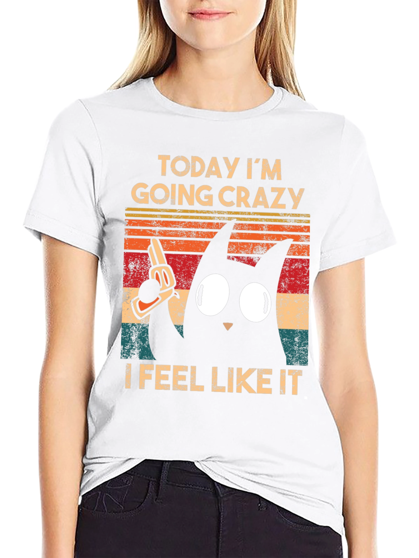 Crazy Cat Graphic Tee