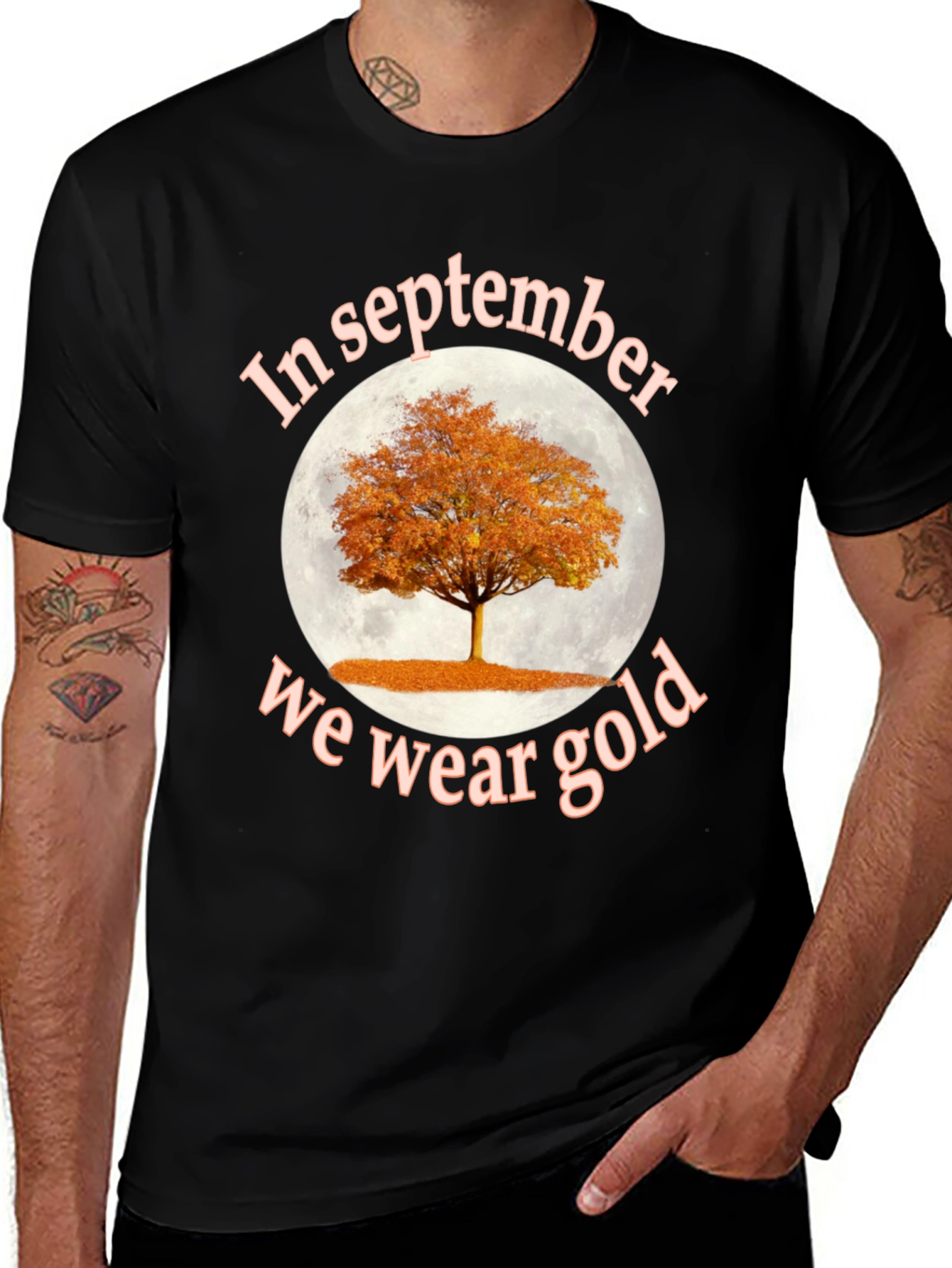 In September We Wear Gold Tree T-Shirt