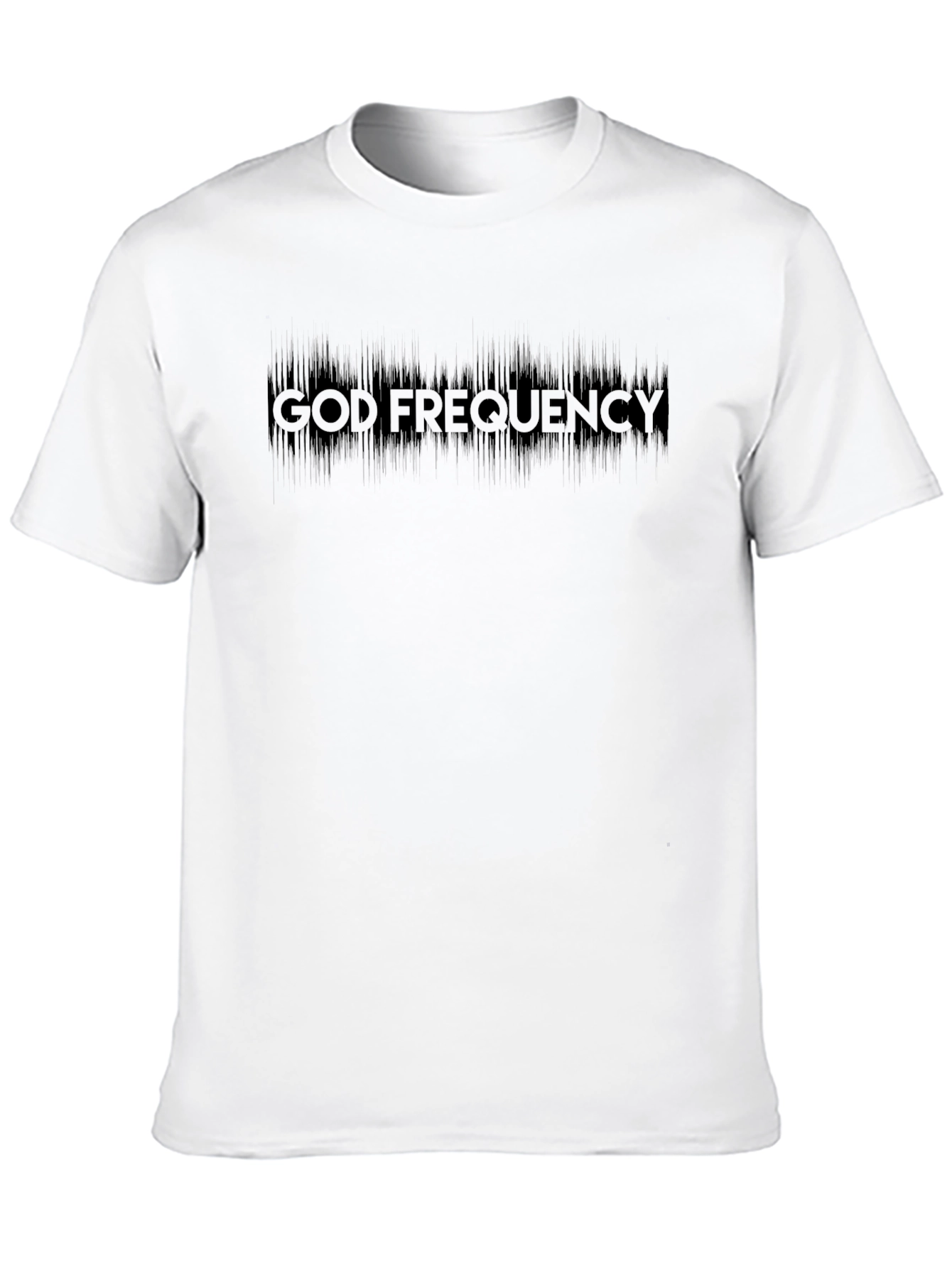 God Frequency Black T-Shirt - Stylish Graphic Tee