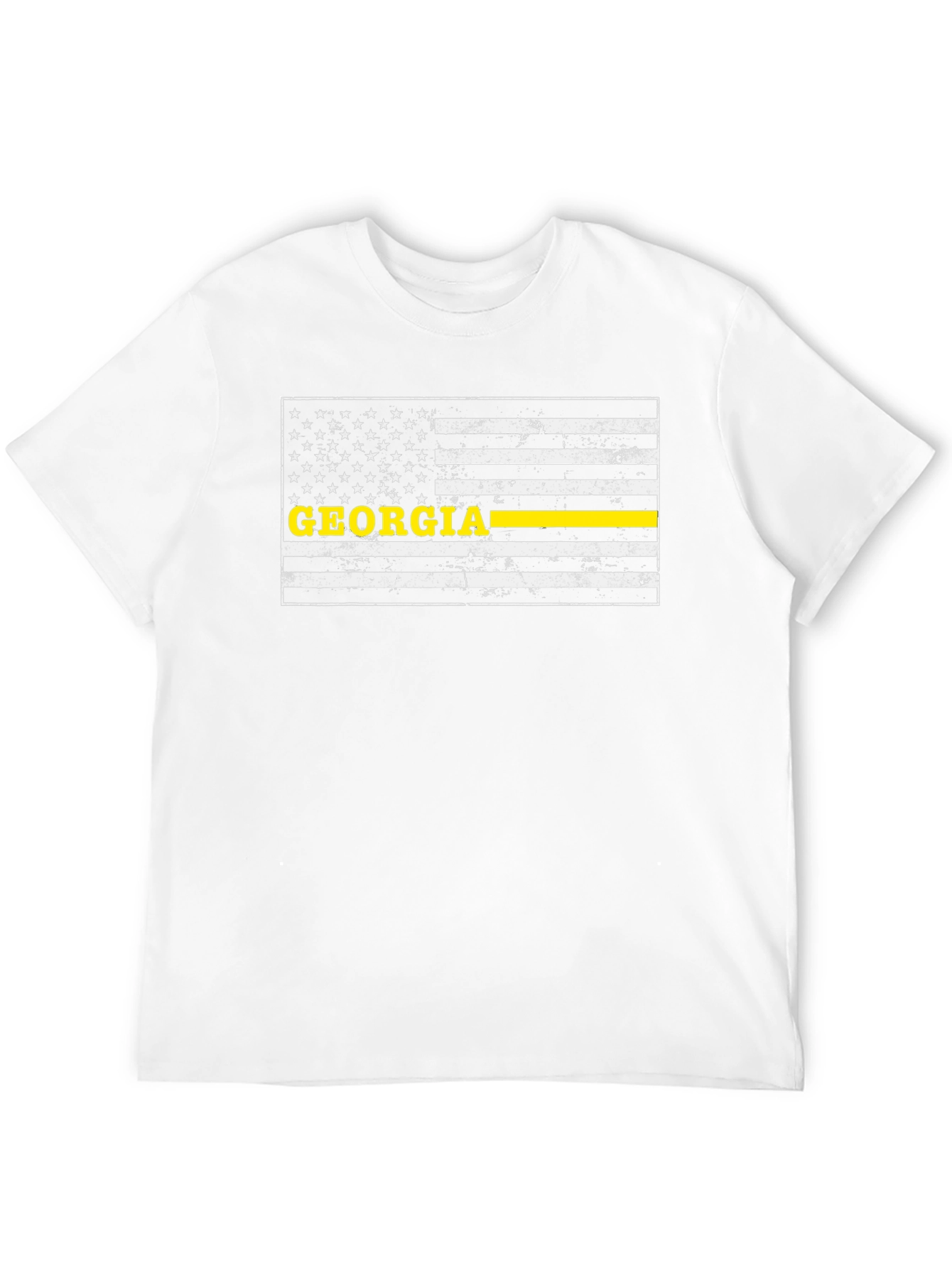 Georgia Thin Yellow Line Flag T-Shirt