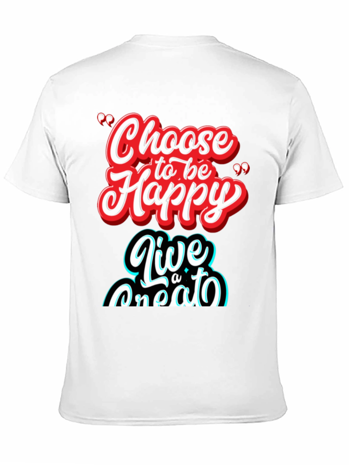 Choose Happy Graphic Tee - Soft & Stylish