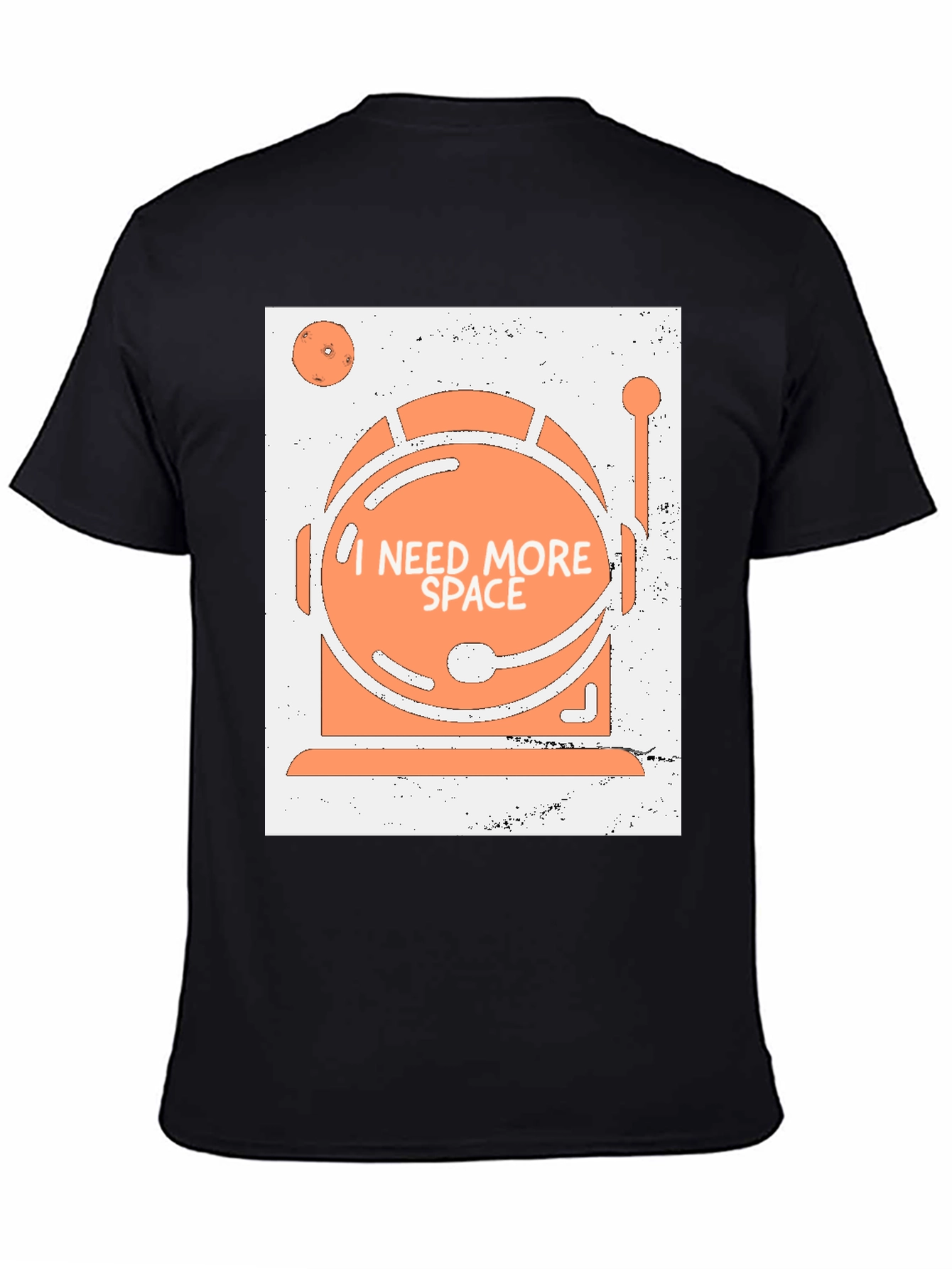 I Need More Space Astronaut Helmet Graphic T-Shirt