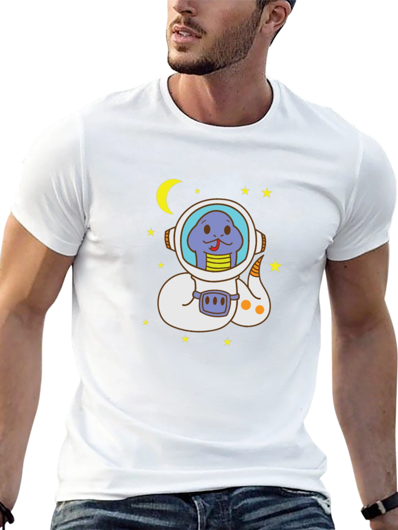 Astronaut Snake T-Shirt - Unisex Graphic Tee