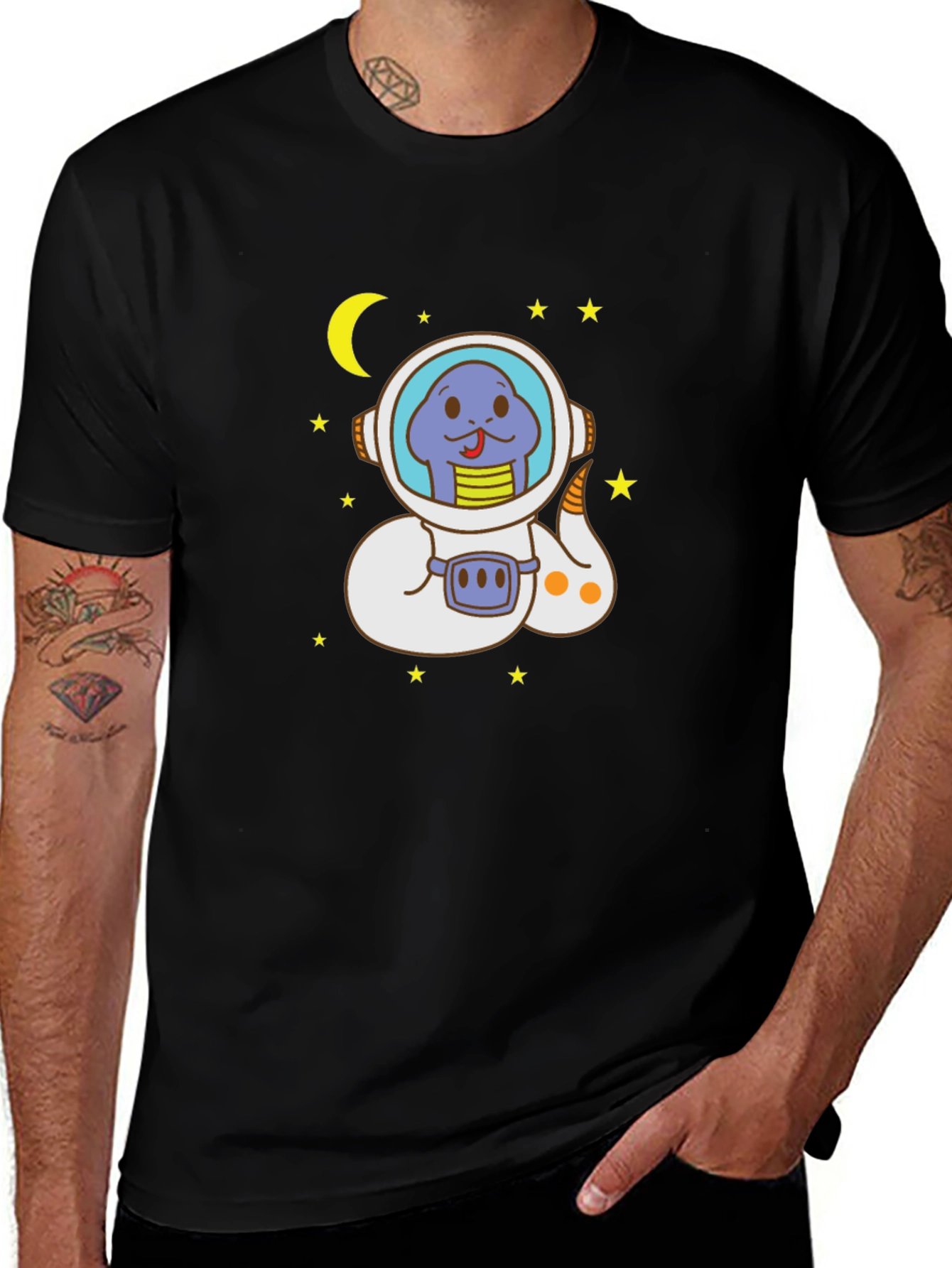 Astronaut Snake T-Shirt - Unisex Graphic Tee