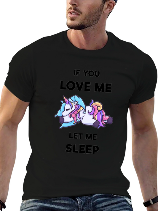 Unicorn Sleep T-Shirt - Funny Slogan Tee