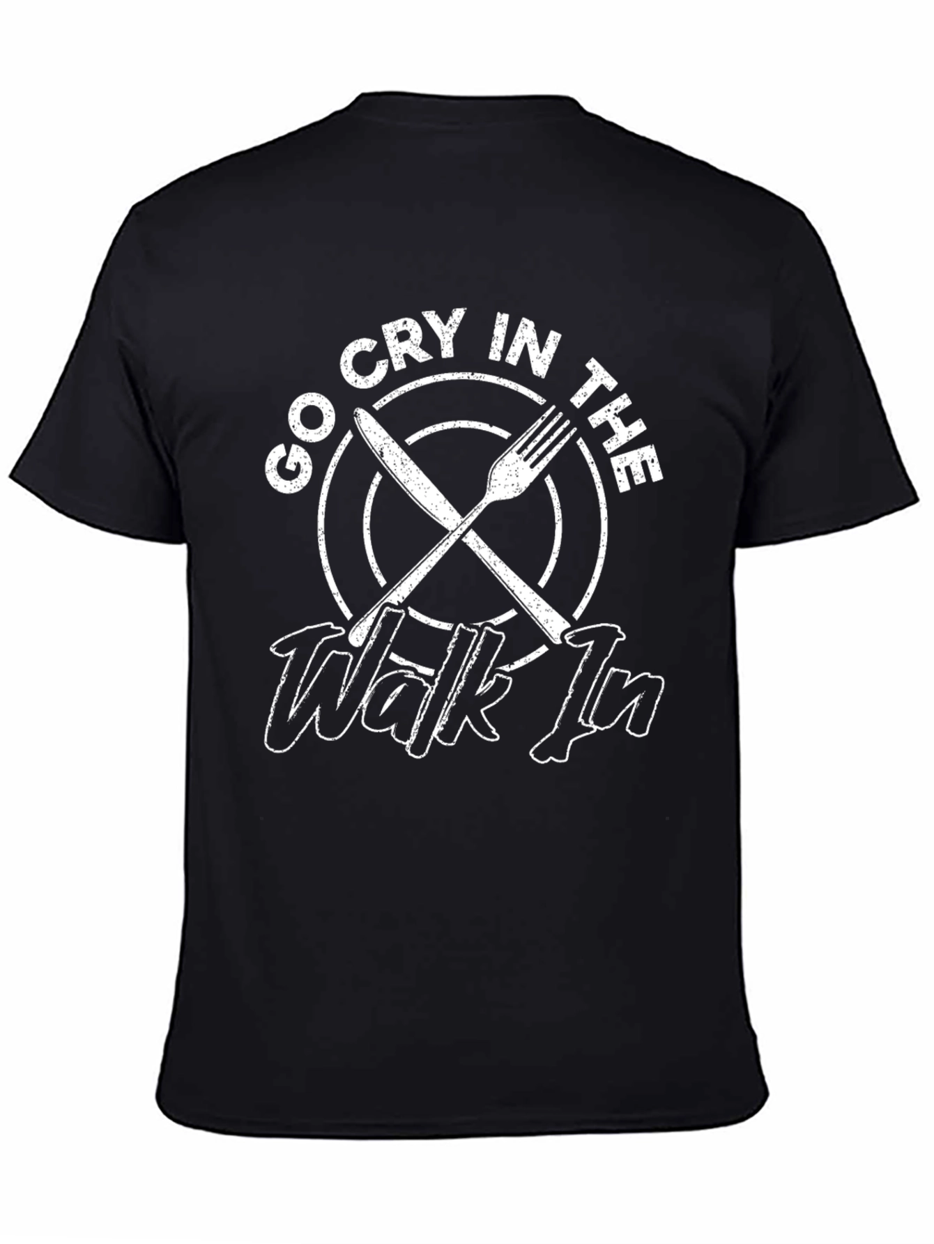 Go Cry in the Walk-In Black Graphic Tee