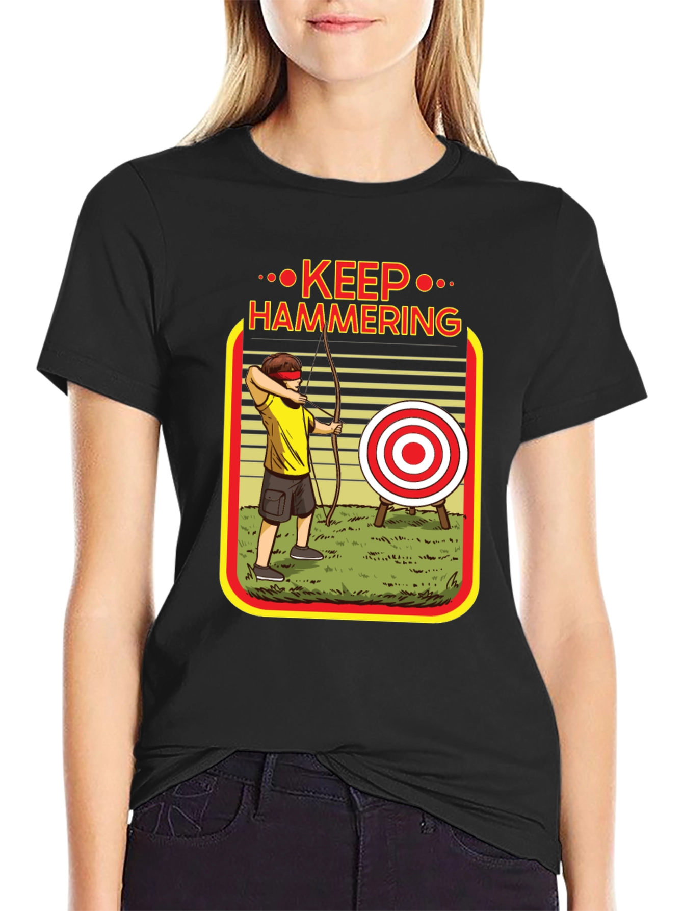 Keep Hammering Archer Graphic Tee
