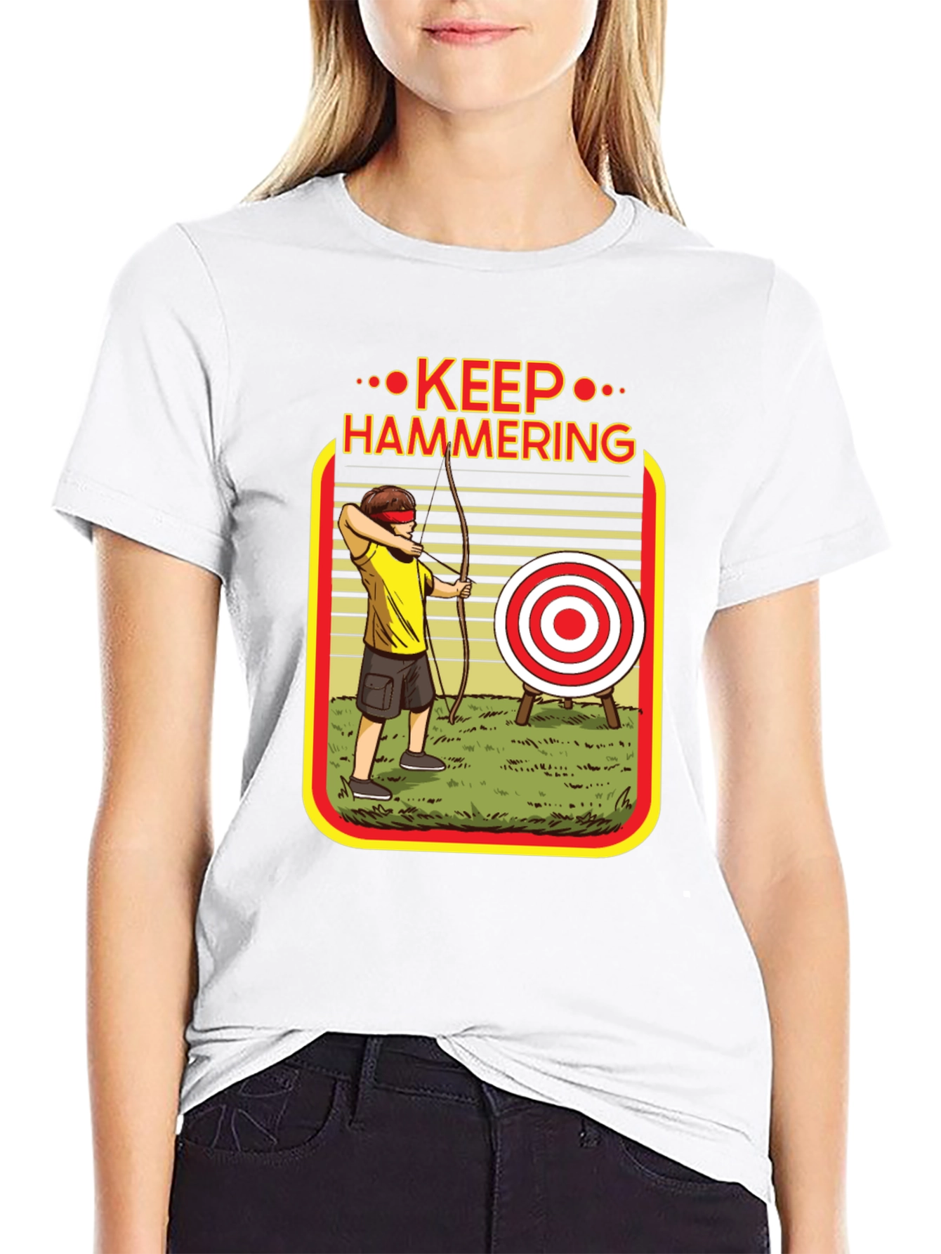 Keep Hammering Archer Graphic Tee