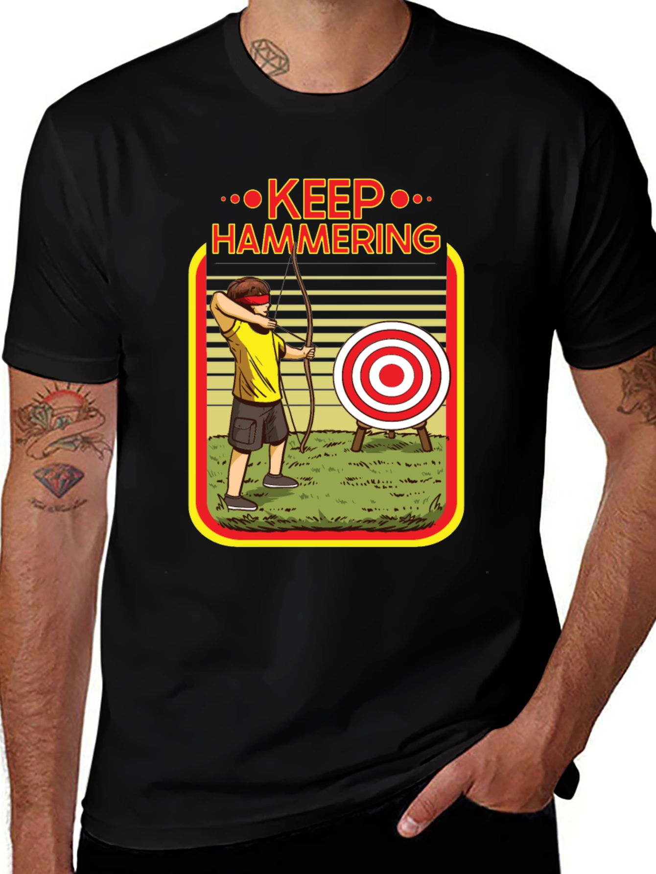Keep Hammering Archer Graphic Tee