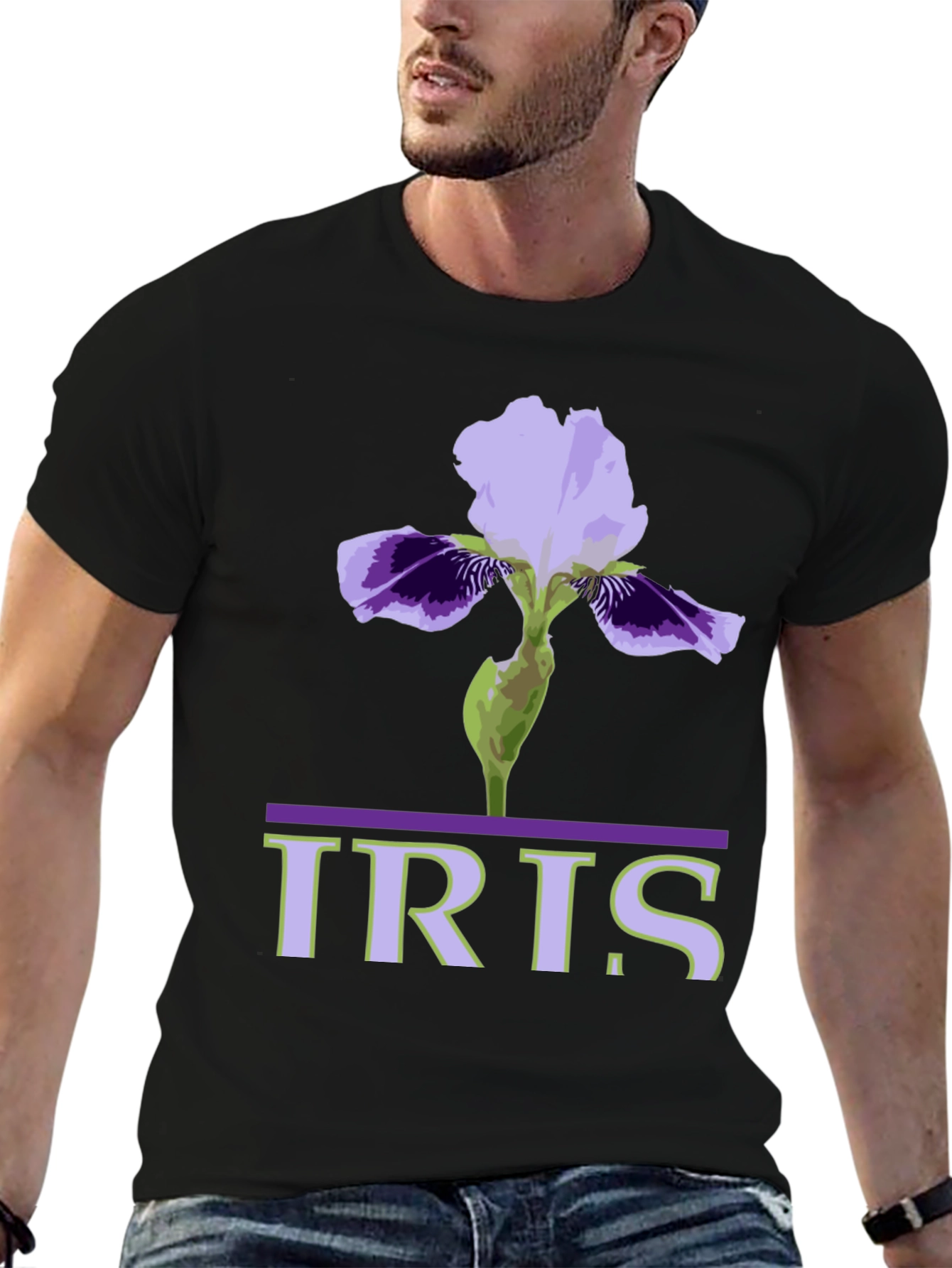 Iris Flower Graphic T-Shirt