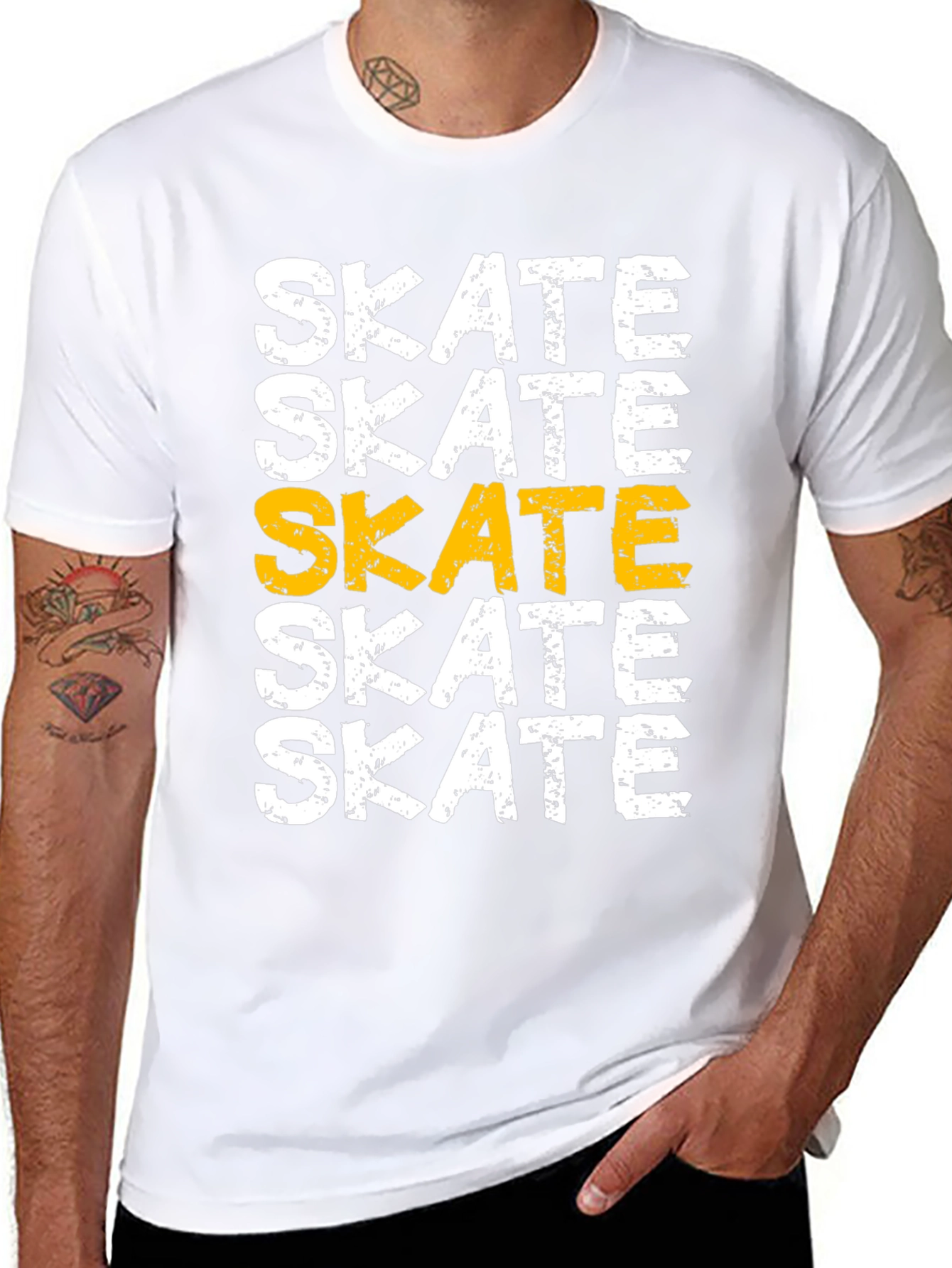 Skate Graphic T-Shirt - Cool Casual Tee