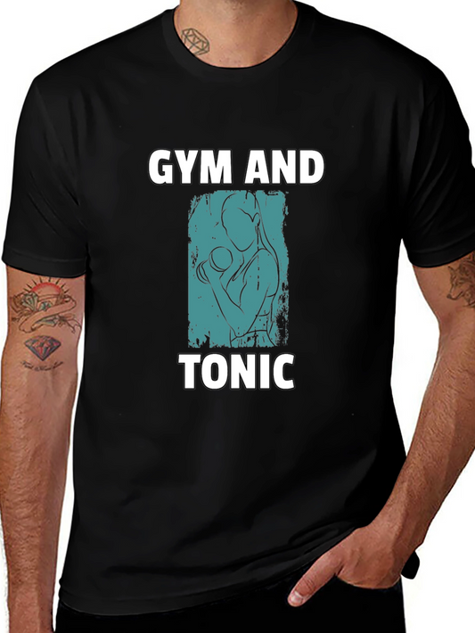 Gym and Tonic Black Graphic Tee