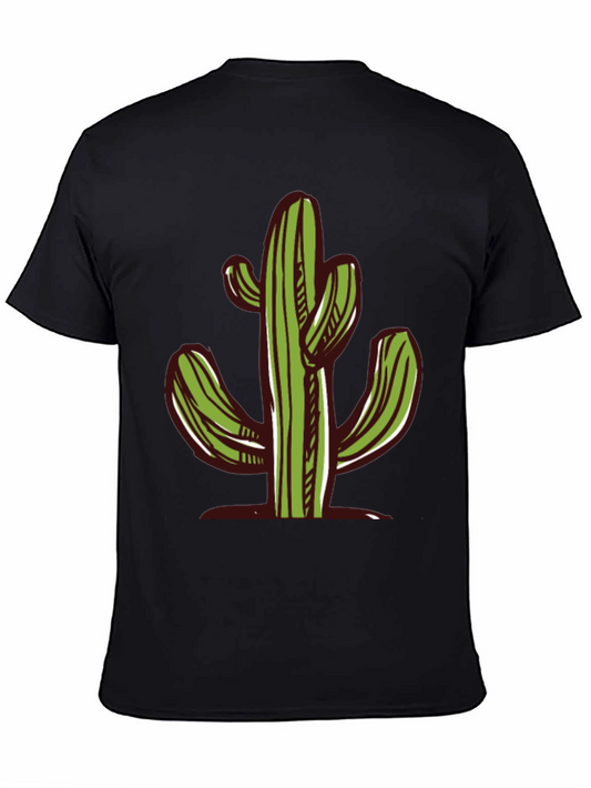 Cactus Graphic Black T-Shirt - Desert Vibes