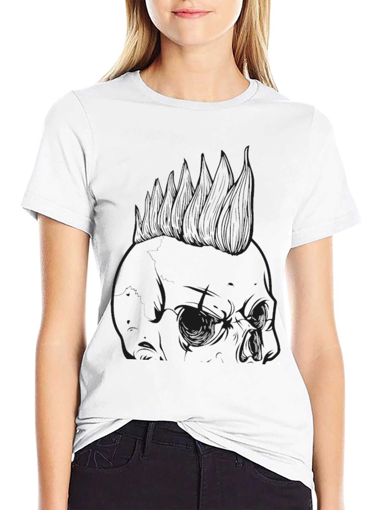 Black Skull Punk Rock Tee
