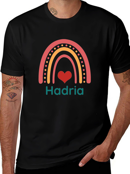 Hadria Rainbow Heart Custom T-Shirt
