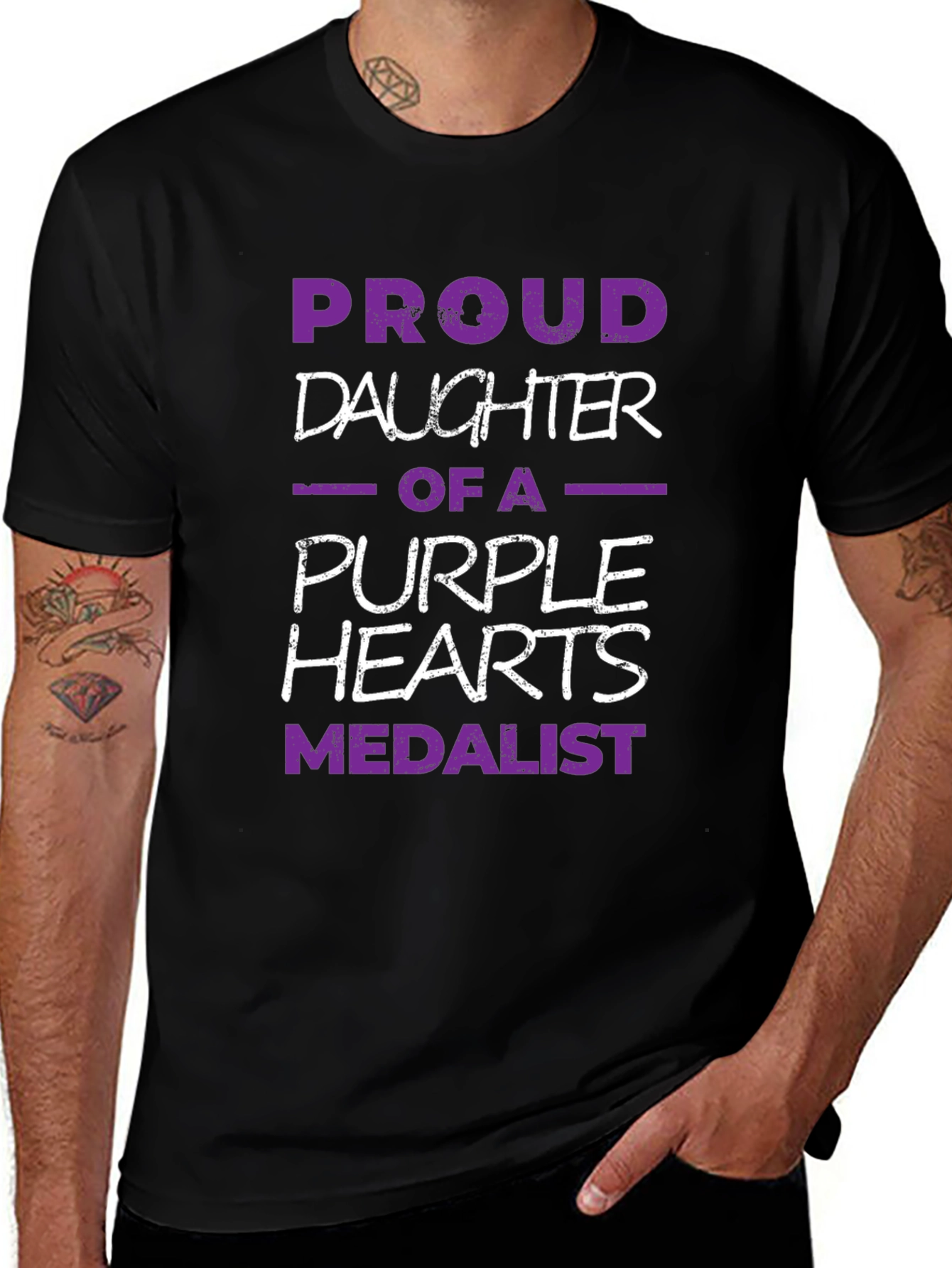 Proud Daughter Purple Heart Medalist T-Shirt