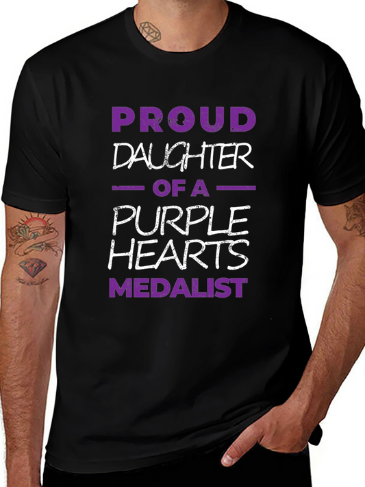 Proud Daughter Purple Heart Medalist T-Shirt