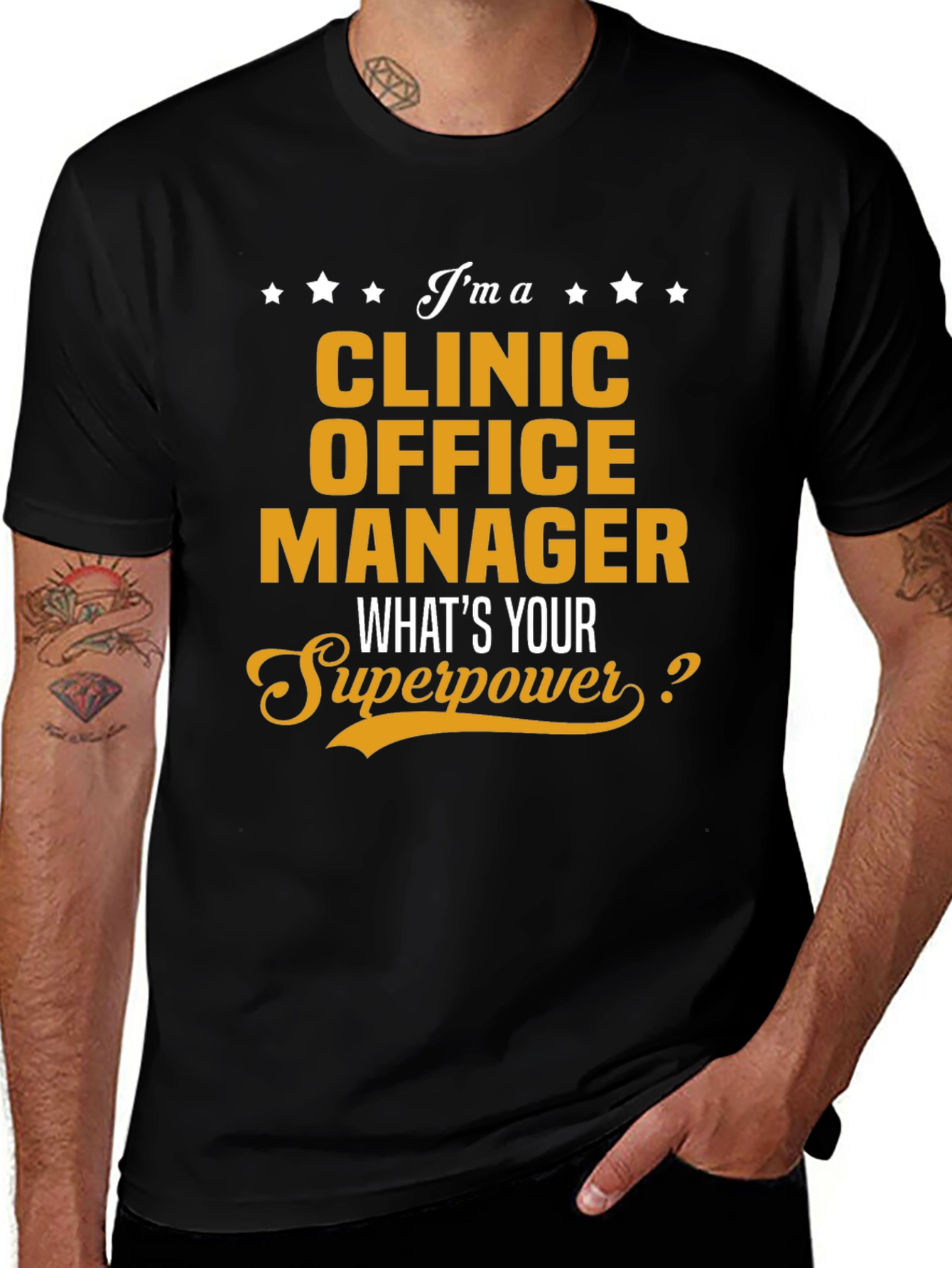 Clinic Office Manager Superpower T-Shirt