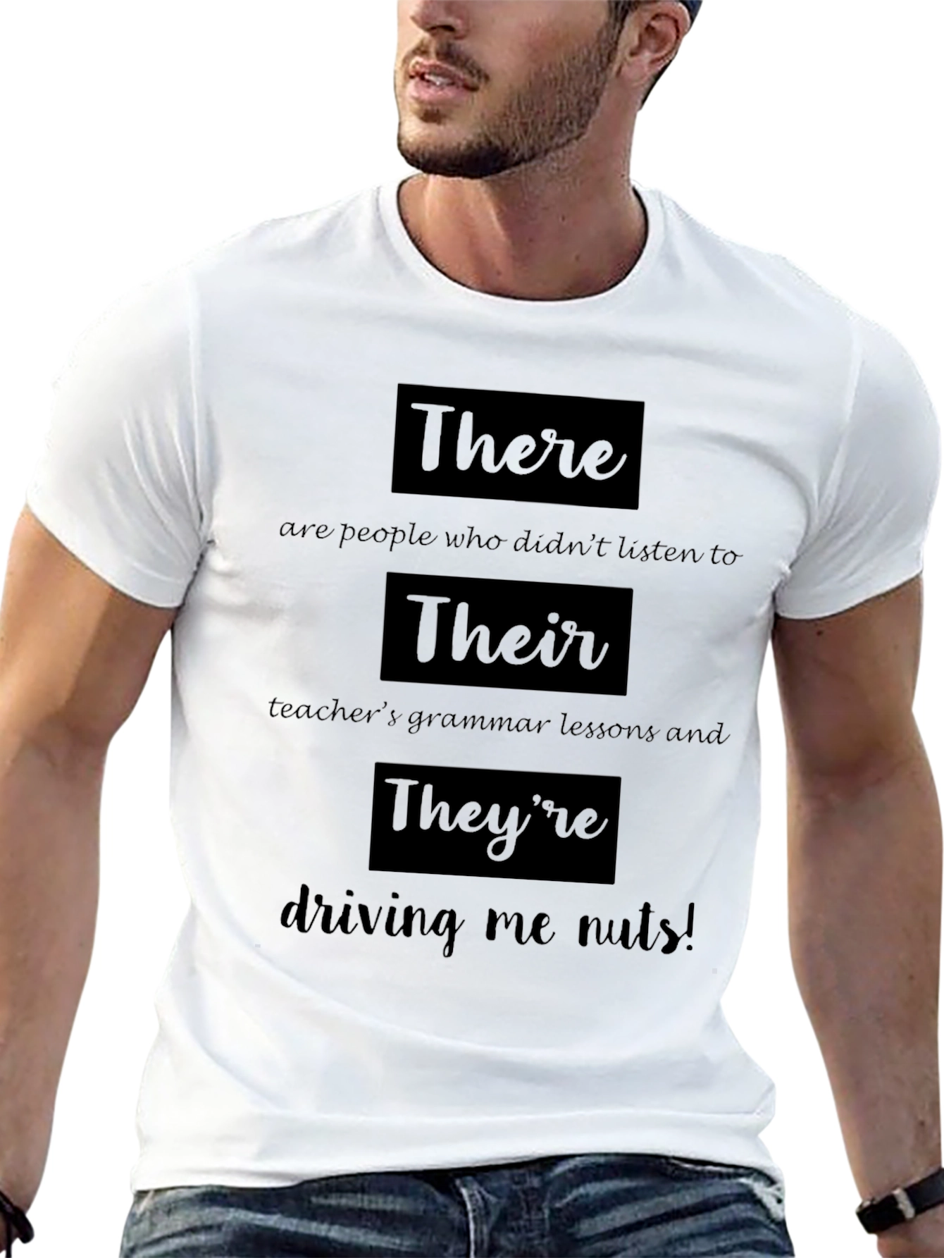 Funny Grammar T-Shirt: There Their Theyre
