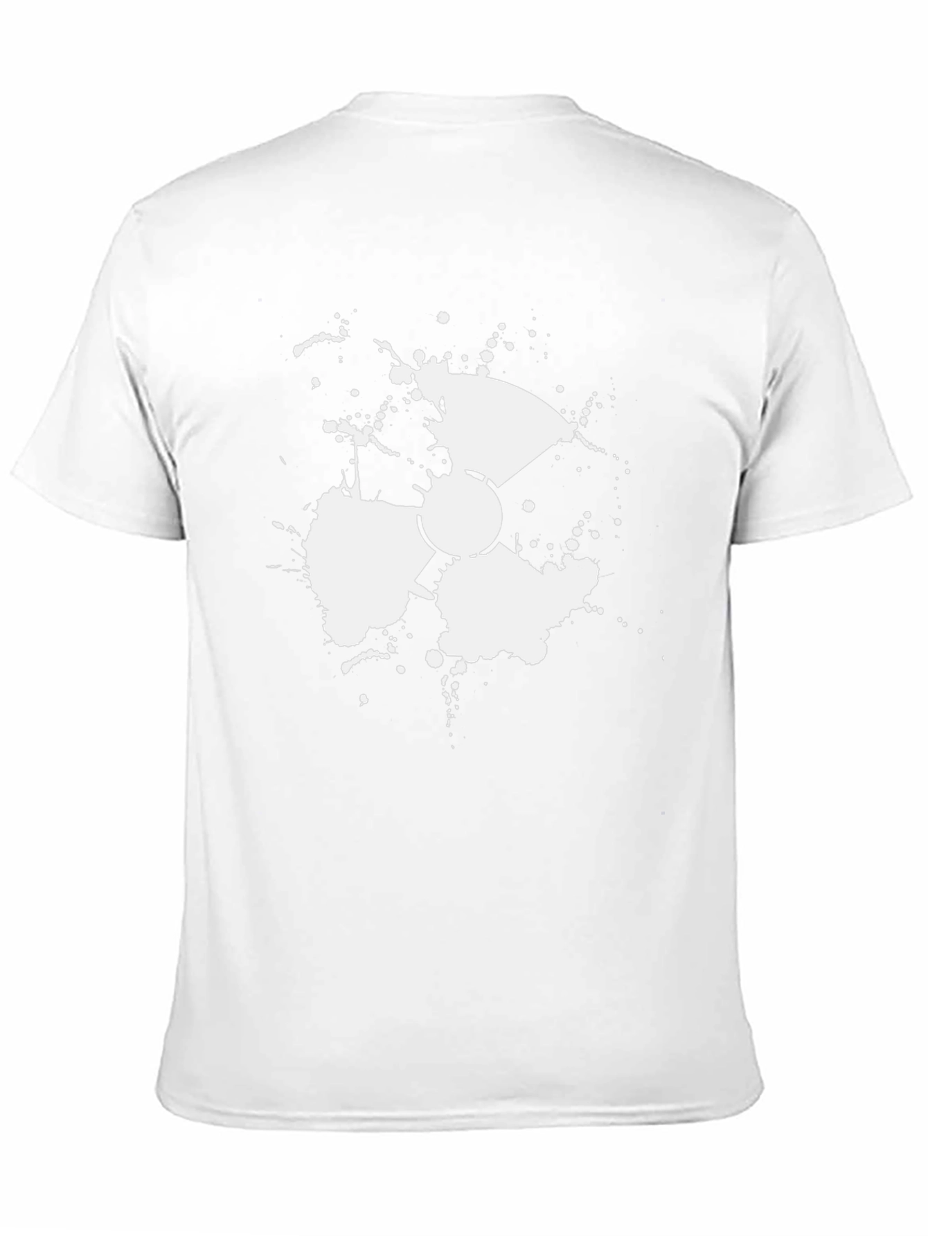 Radioactive Splatter Graphic Tee - Black Cotton Blend
