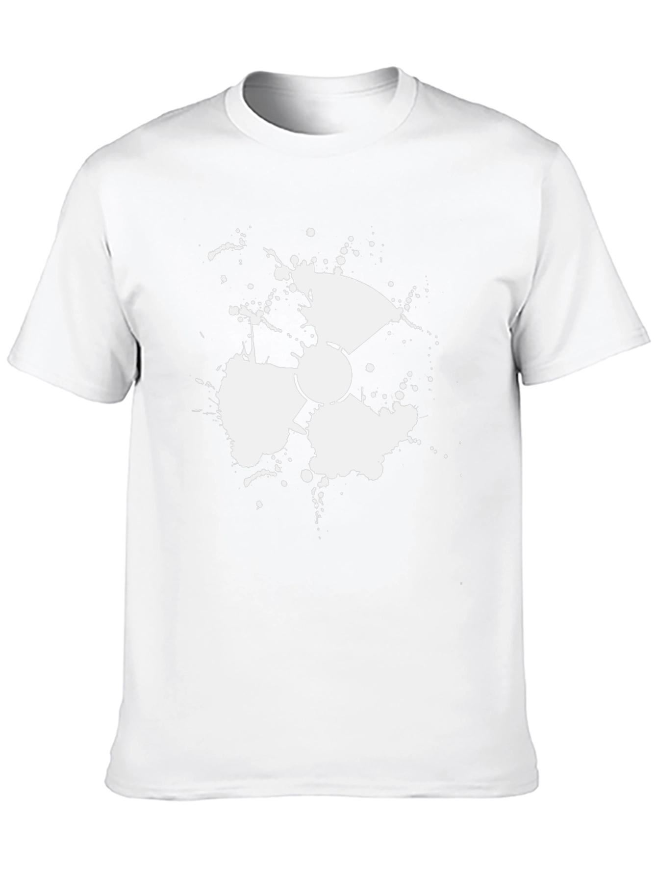 Radioactive Splatter Graphic Tee - Black Cotton Blend