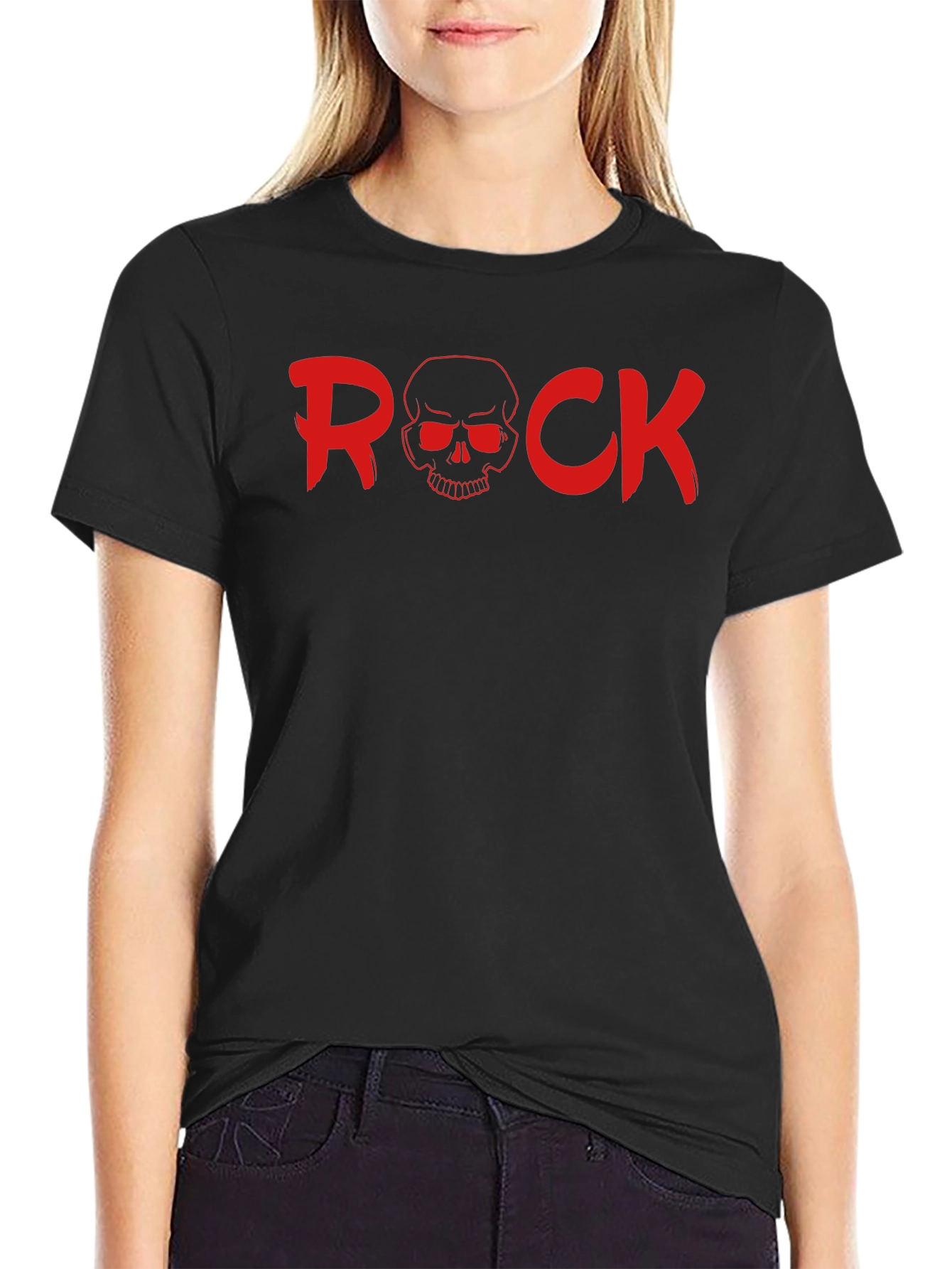 Rock Skull Graphic T-Shirt - Bold & Edgy