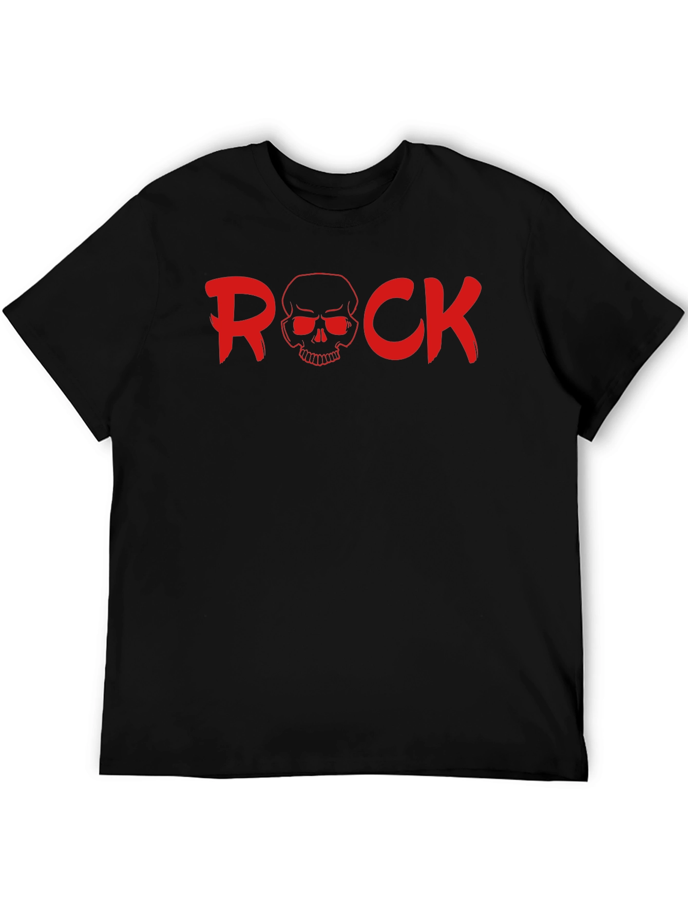 Rock Skull Graphic T-Shirt - Bold & Edgy