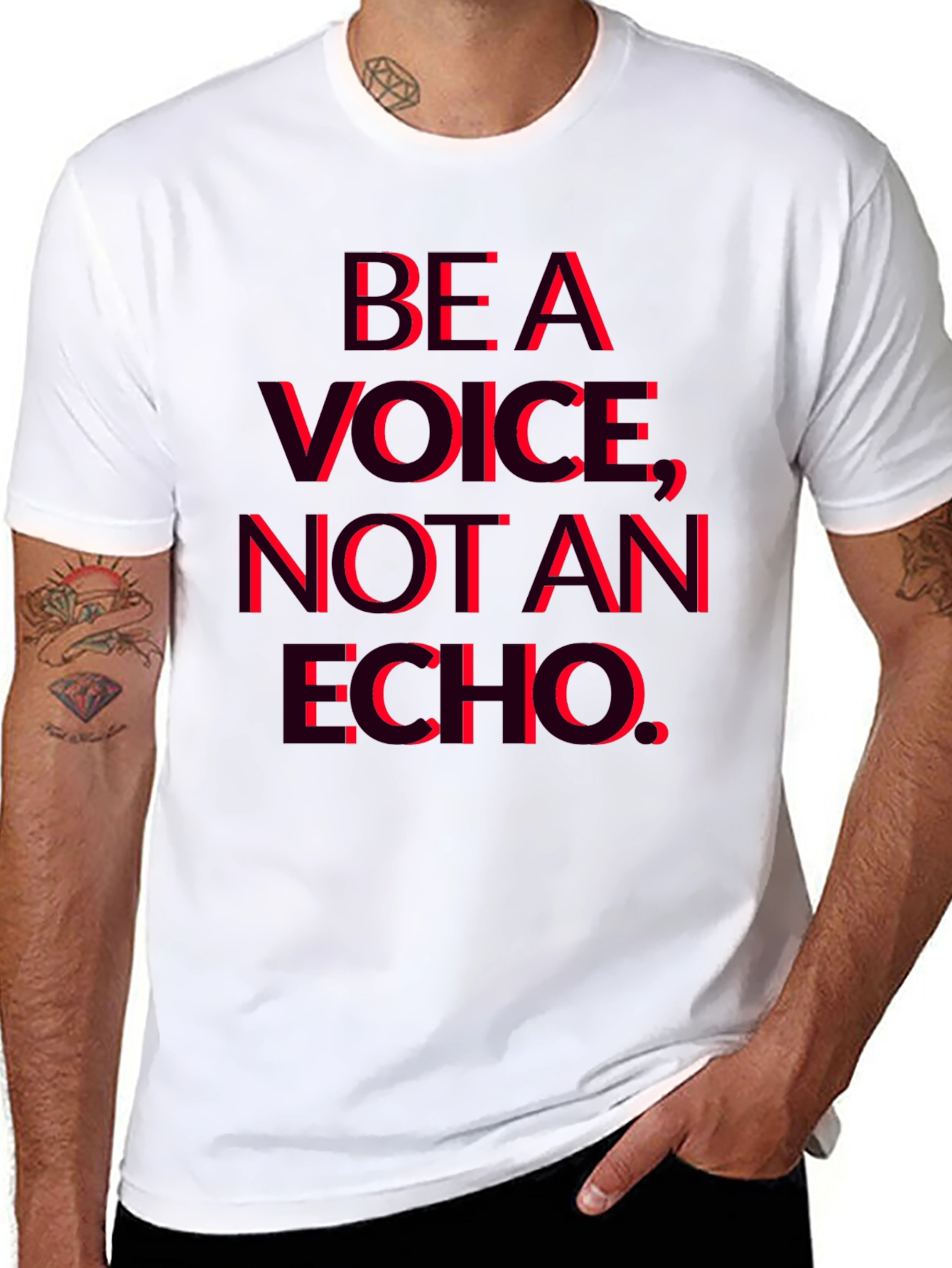 Be a Voice Not an Echo Graphic T-Shirt