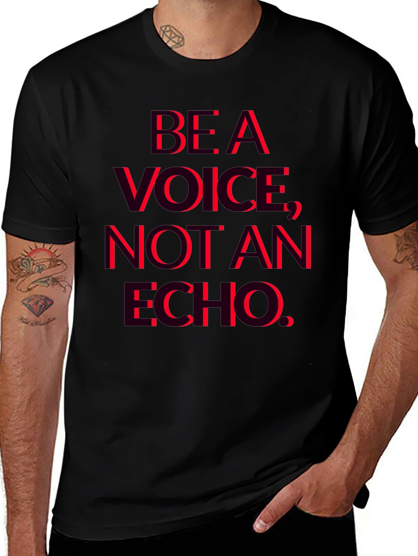 Be a Voice Not an Echo Graphic T-Shirt