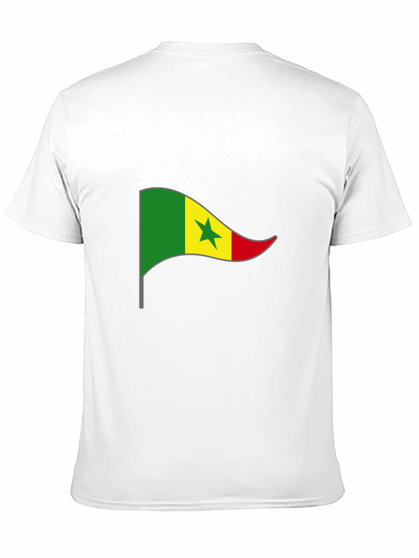 Senegal Flag Graphic Tee - Black T-Shirt
