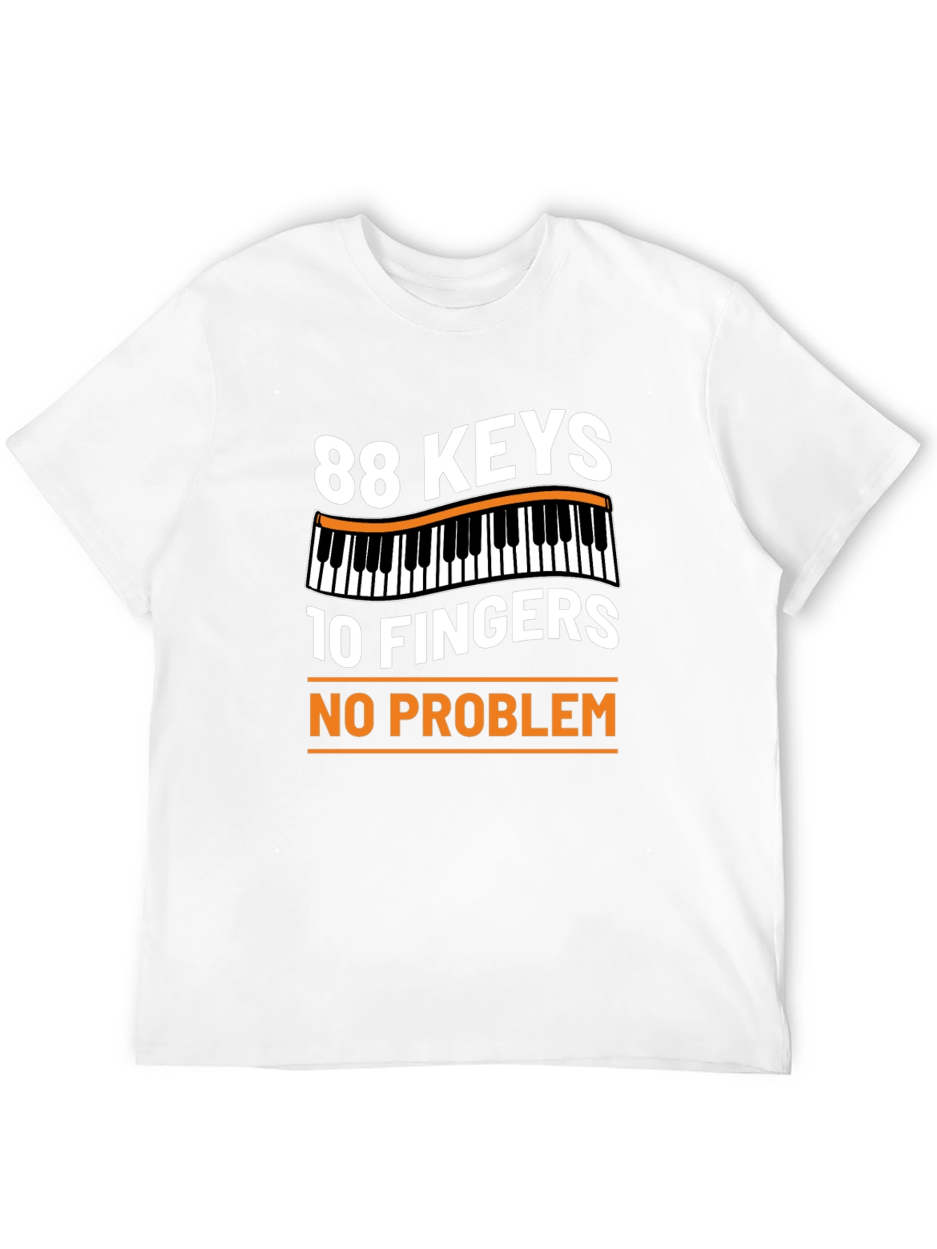 88 Keys 10 Fingers No Problem Graphic Tee