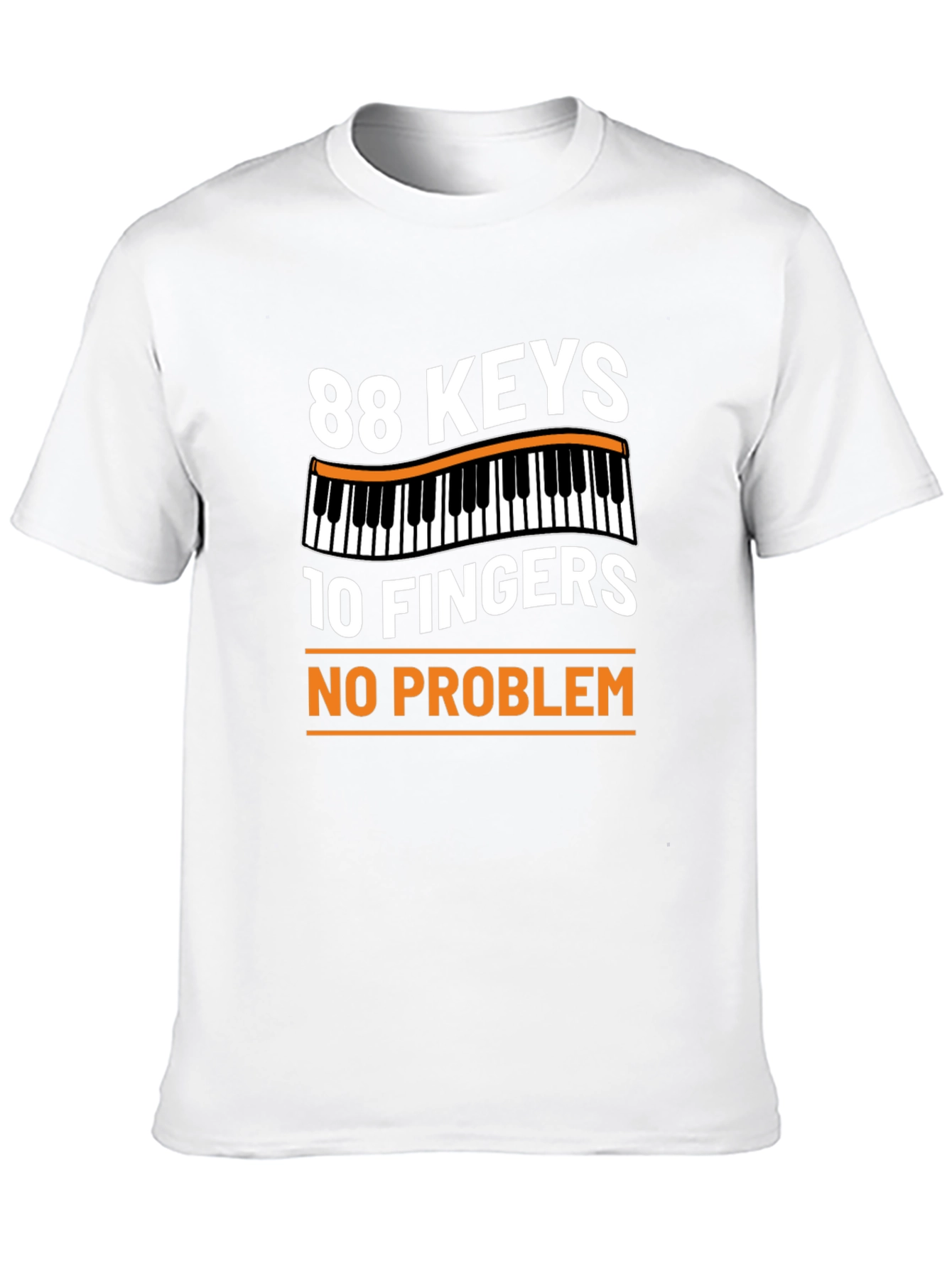 88 Keys 10 Fingers No Problem Graphic Tee