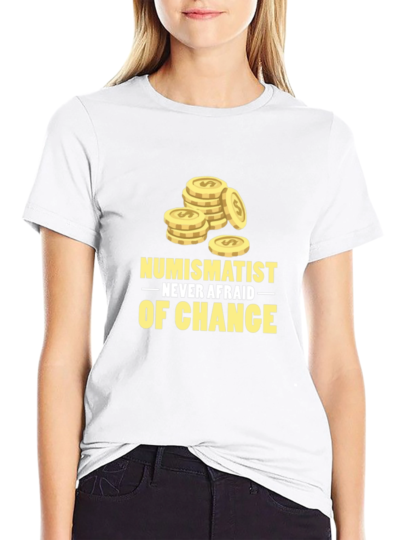 Numismatist Never Afraid of Chance Graphic Tee
