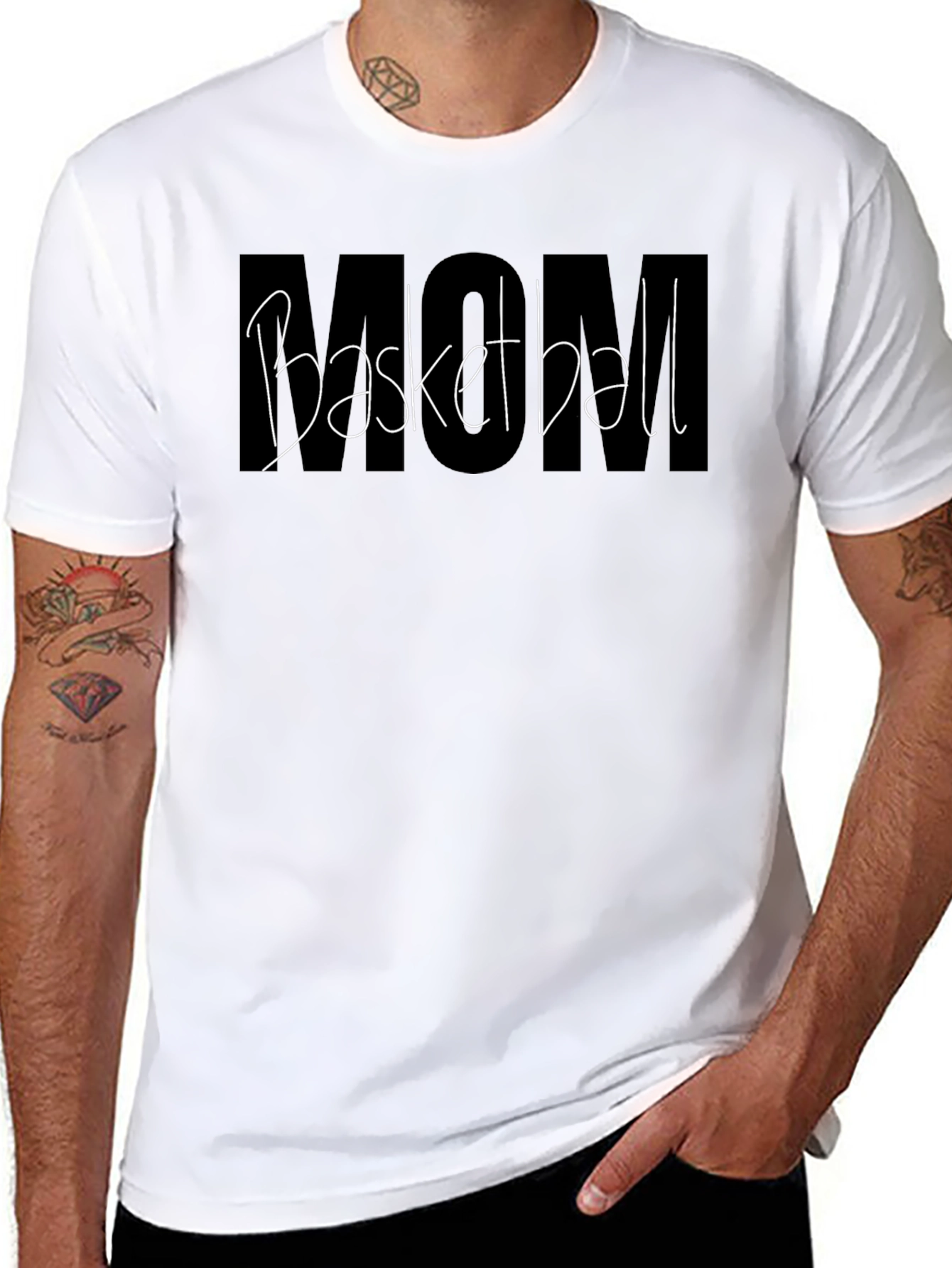 Basketball Mom Graphic T-Shirt
