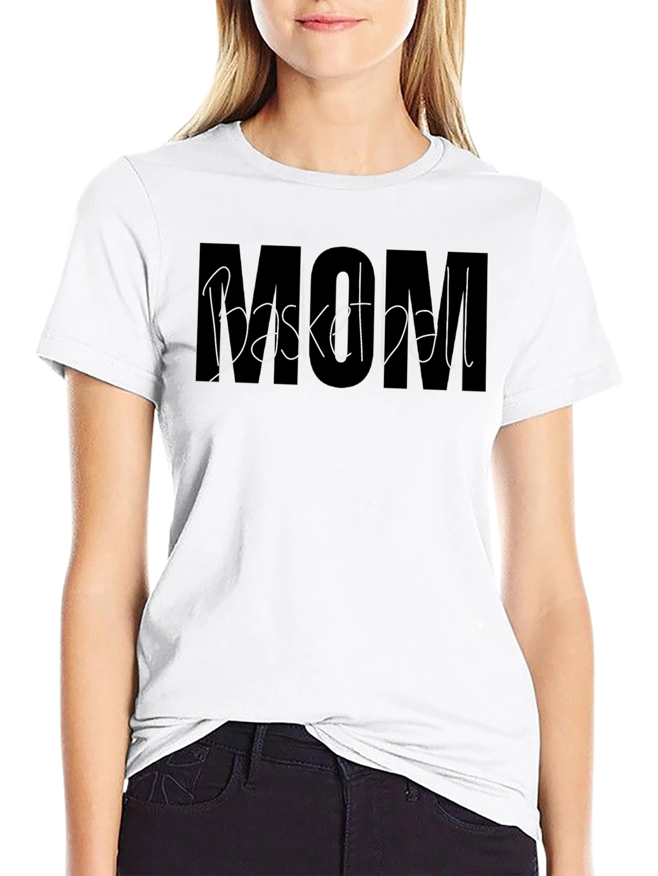 Basketball Mom Graphic T-Shirt
