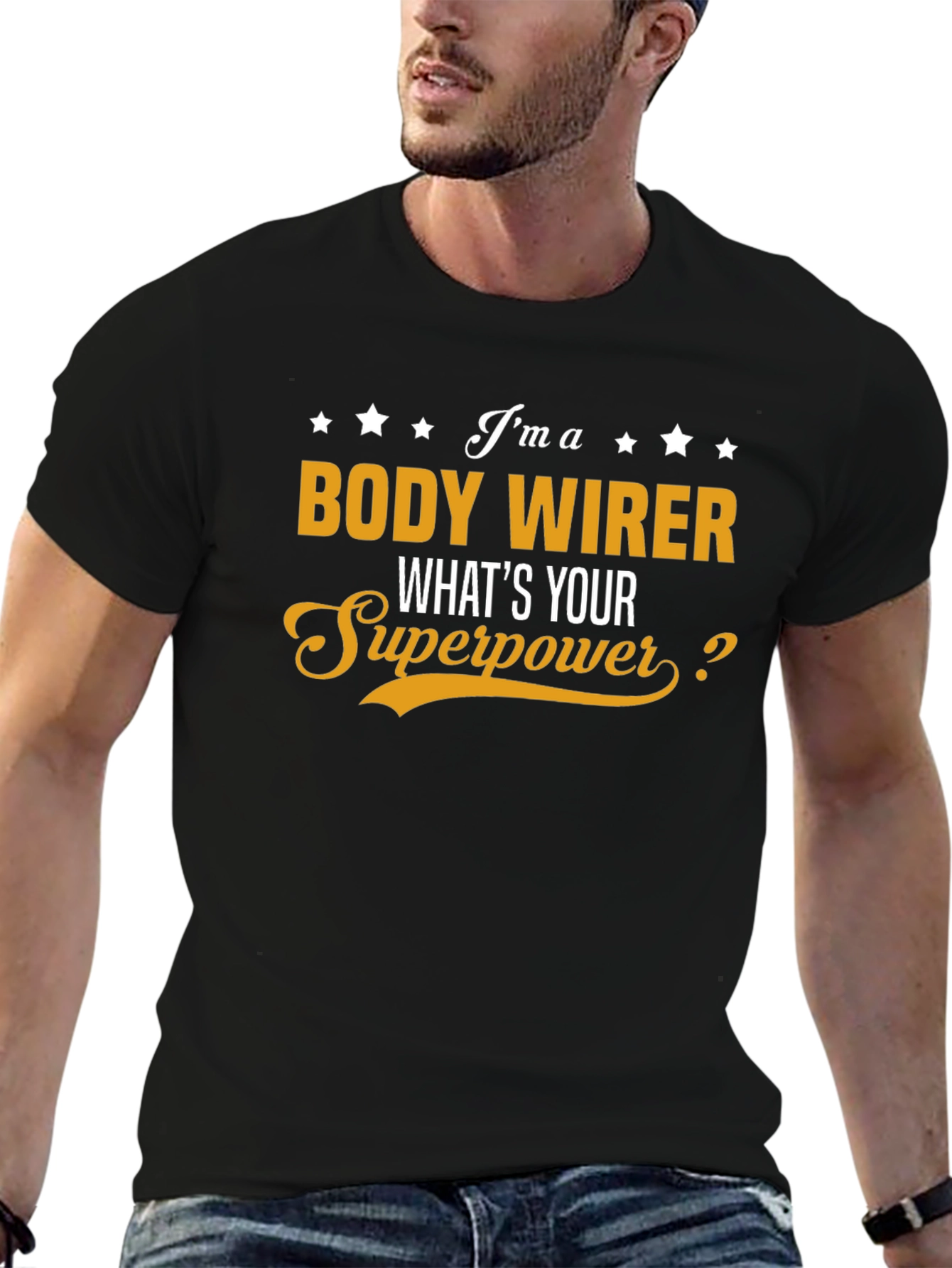 Body Wirer Superpower T-Shirt - Black