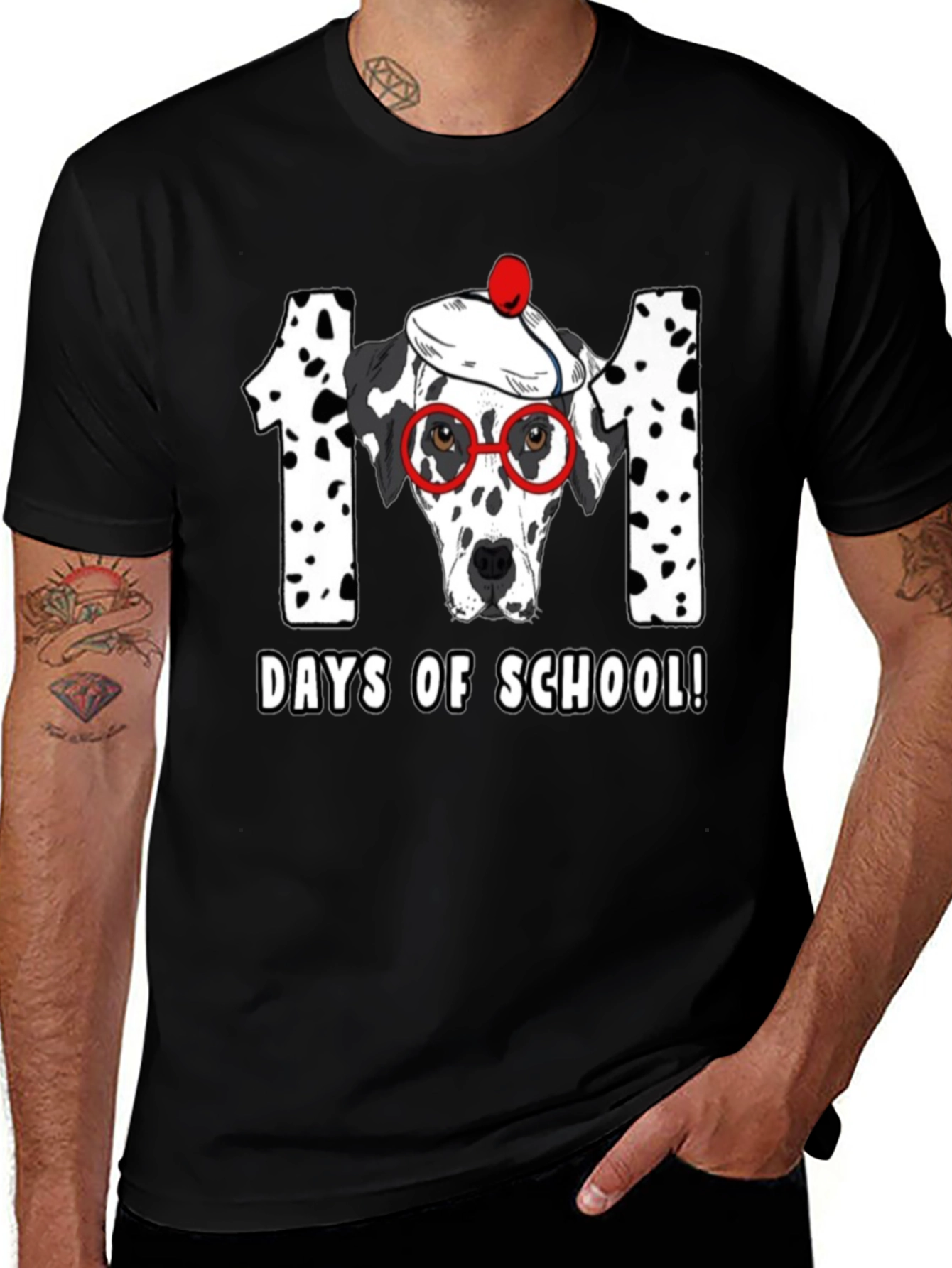 101 Days of School Dalmatian T-Shirt