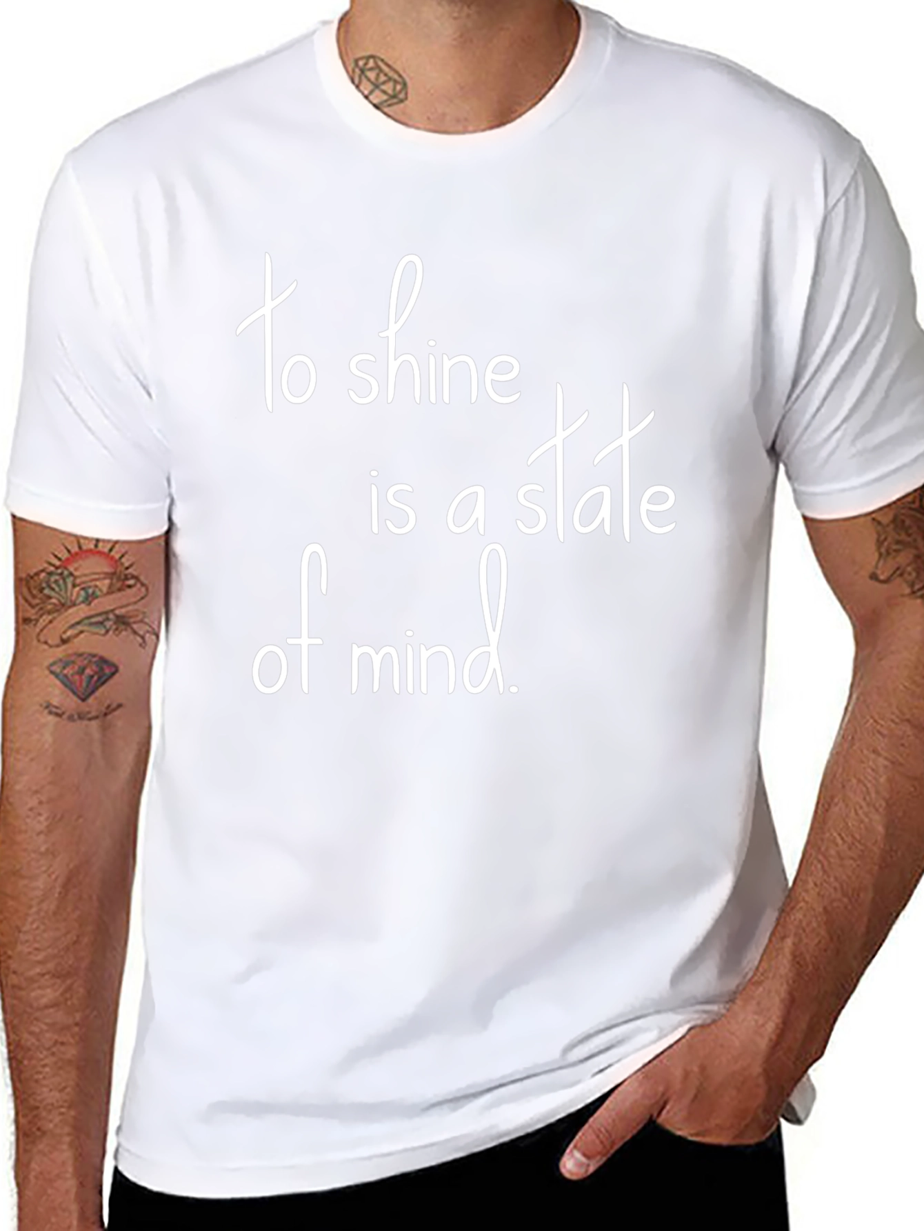 To Shine Is A State of Mind Black T-Shirt