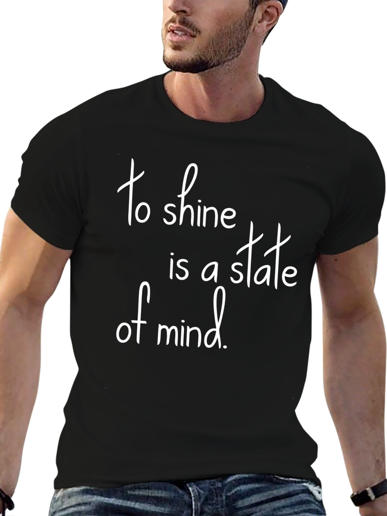 To Shine Is A State of Mind Black T-Shirt