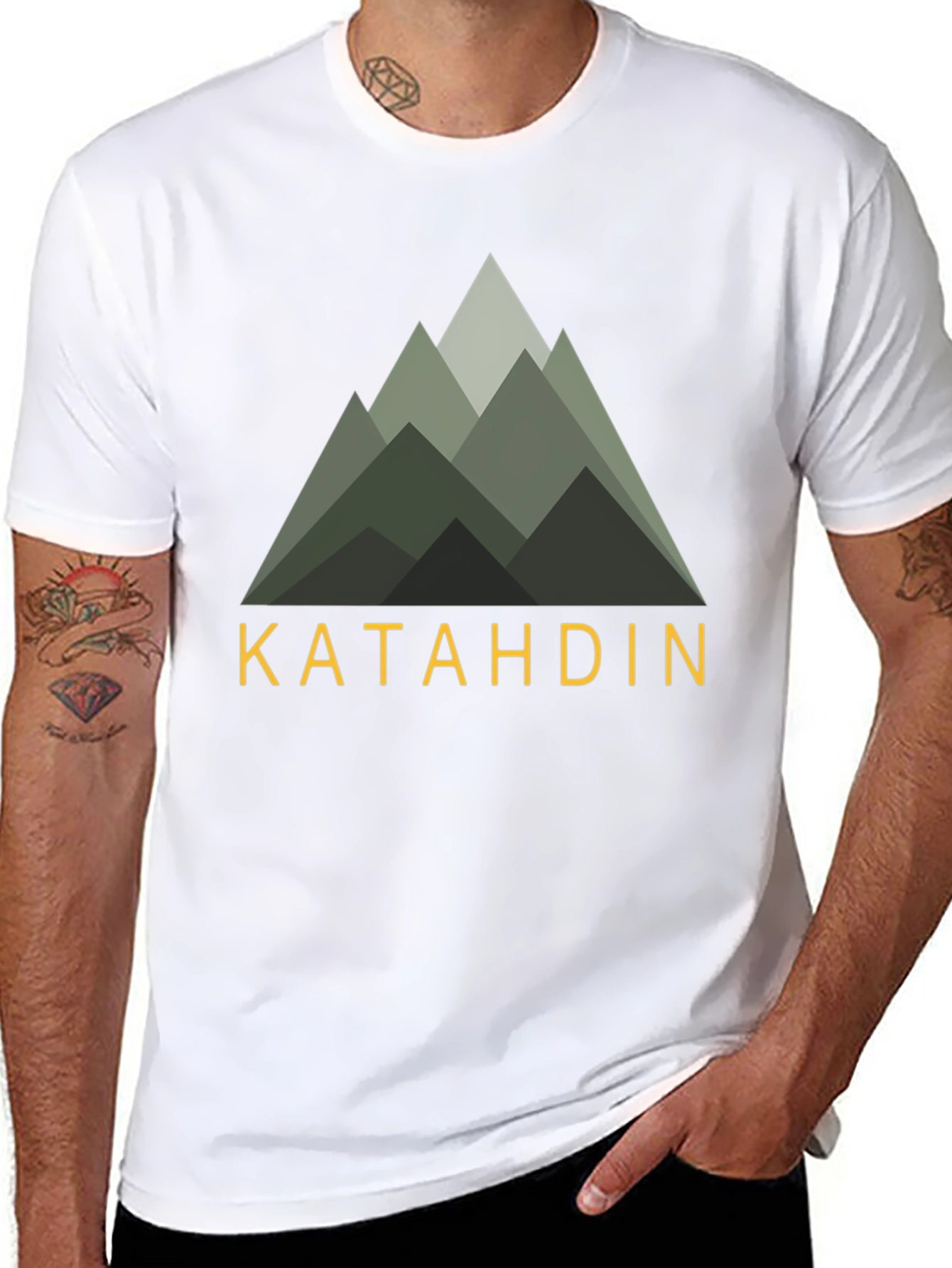 Katahdin Mountain Graphic T-Shirt - Nature Inspired Apparel