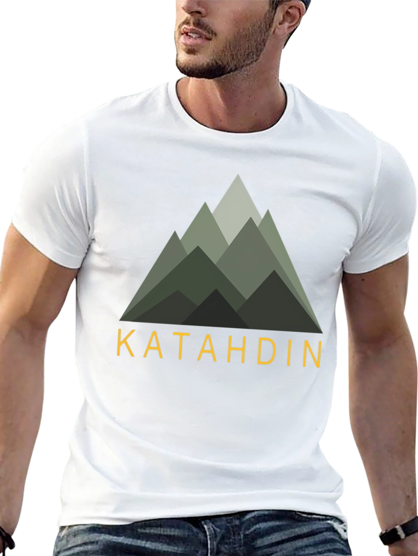 Katahdin Mountain Graphic T-Shirt - Nature Inspired Apparel