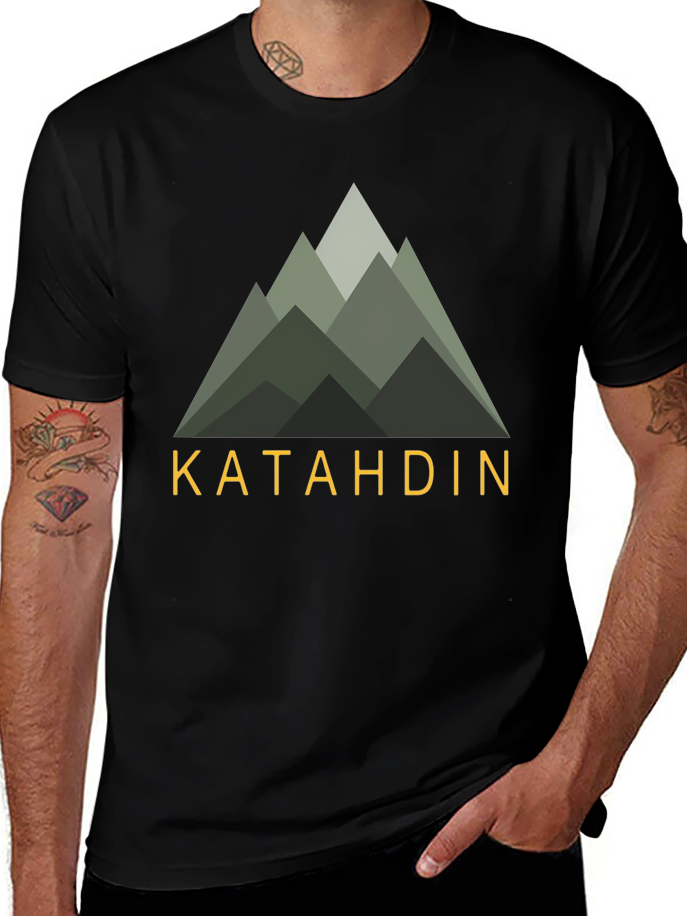 Katahdin Mountain Graphic T-Shirt - Nature Inspired Apparel