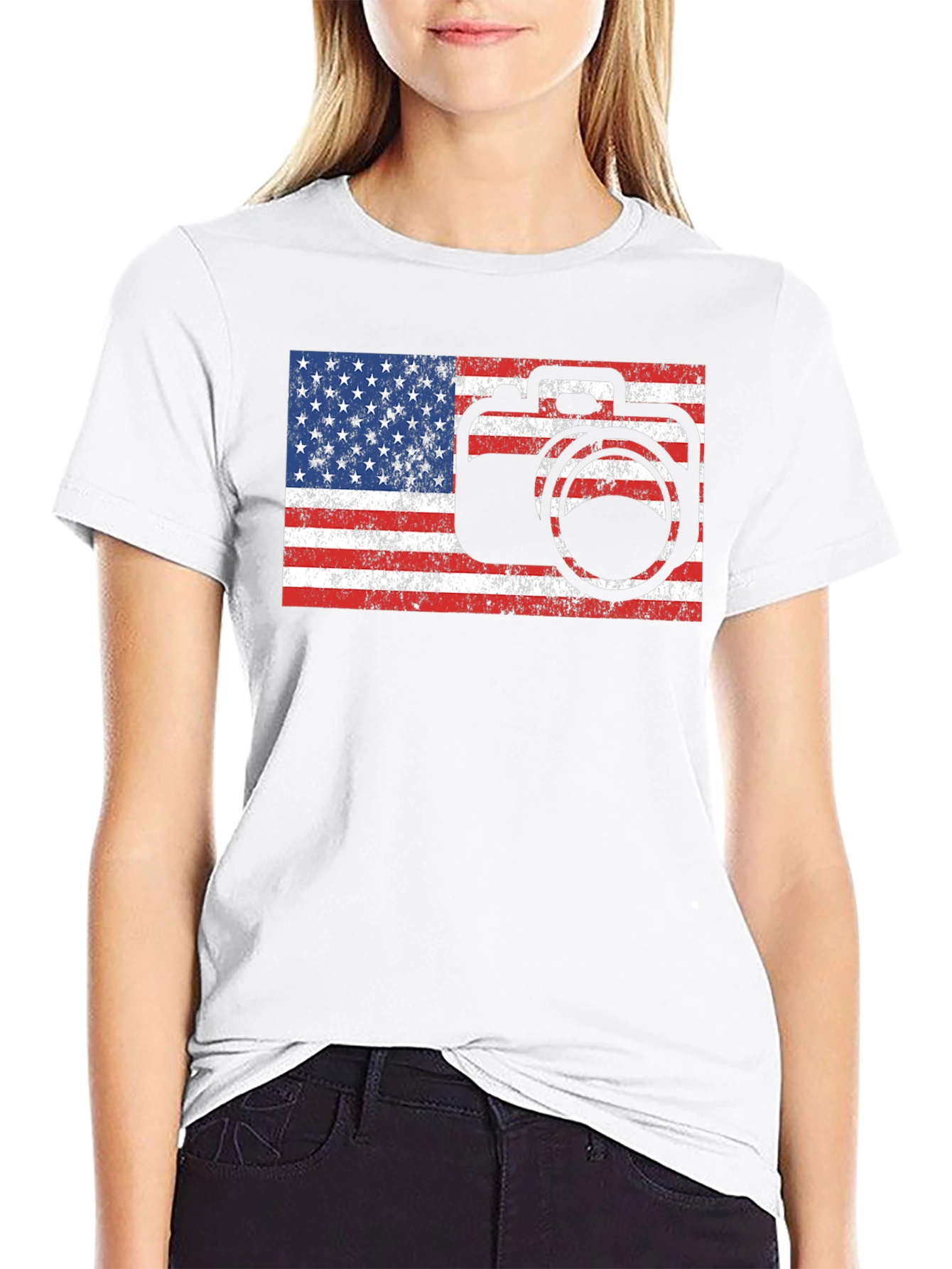 Patriotic Camera T-Shirt